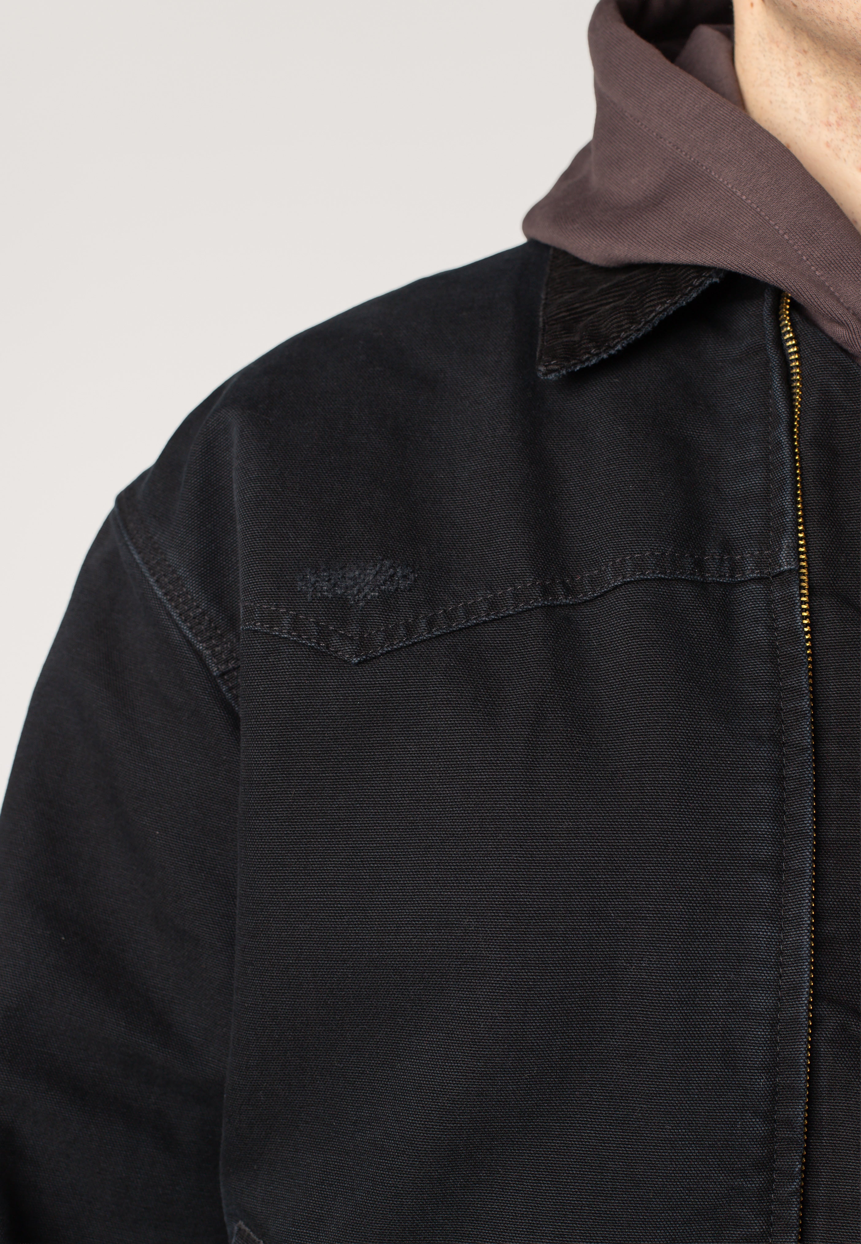 Carhartt WIP - OG Santa Fe Grind Wash Black/Black - Jacket | Men-Image