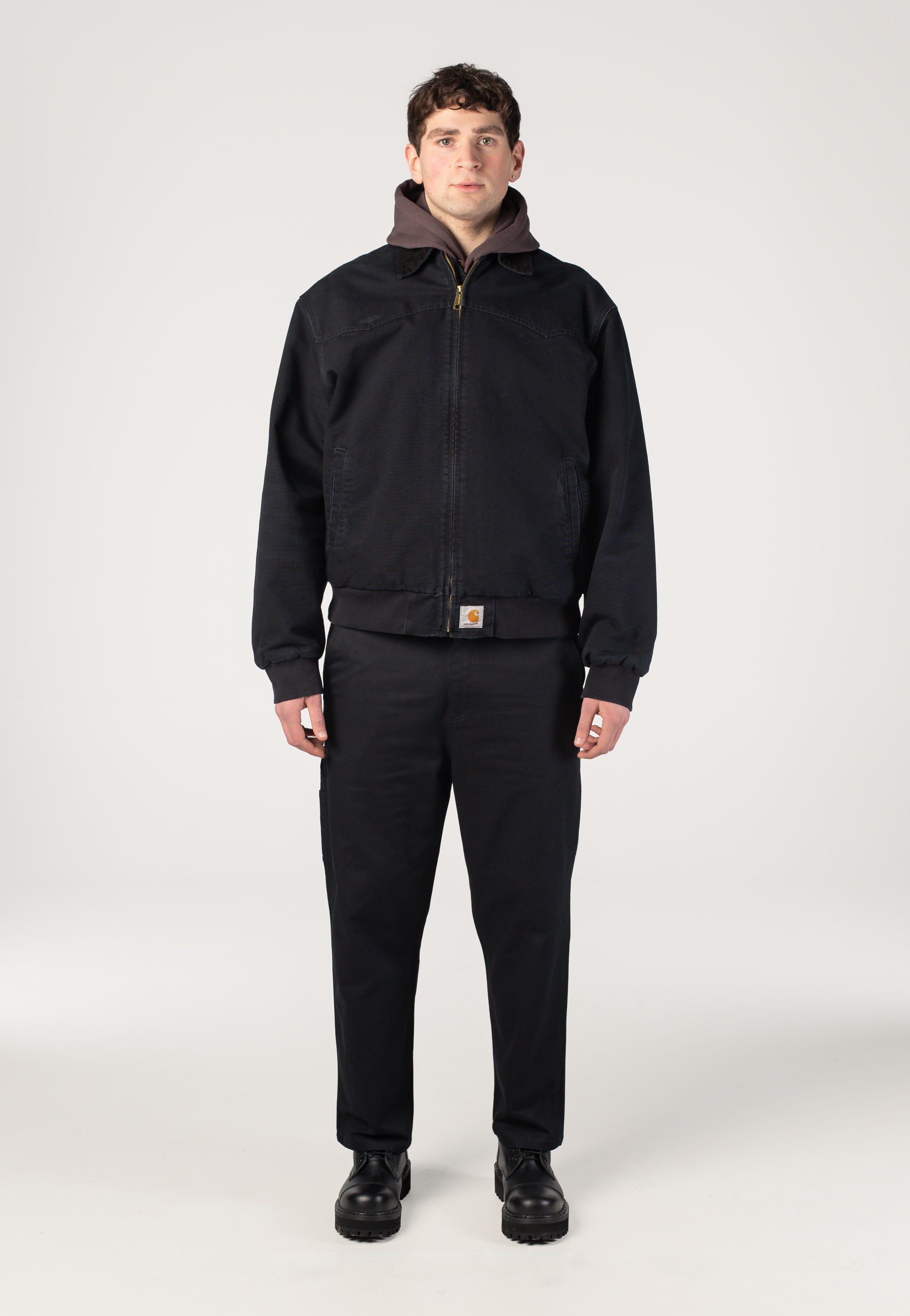 Carhartt WIP - OG Santa Fe Grind Wash Black/Black - Jacket | Impericon