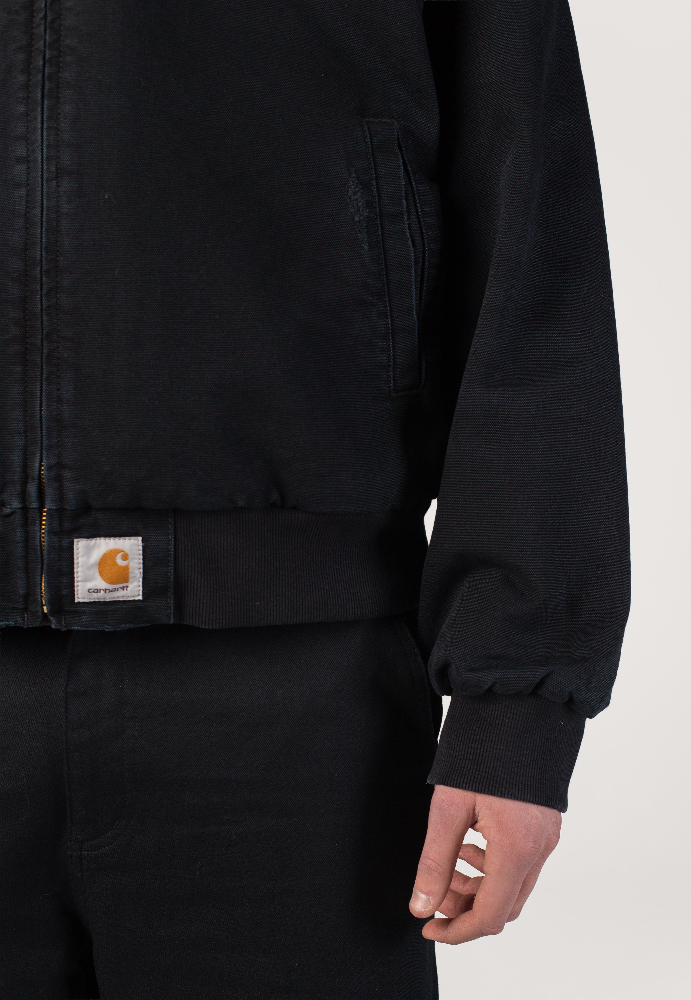 Carhartt WIP - OG Santa Fe Grind Wash Black/Black - Jacket | Men-Image