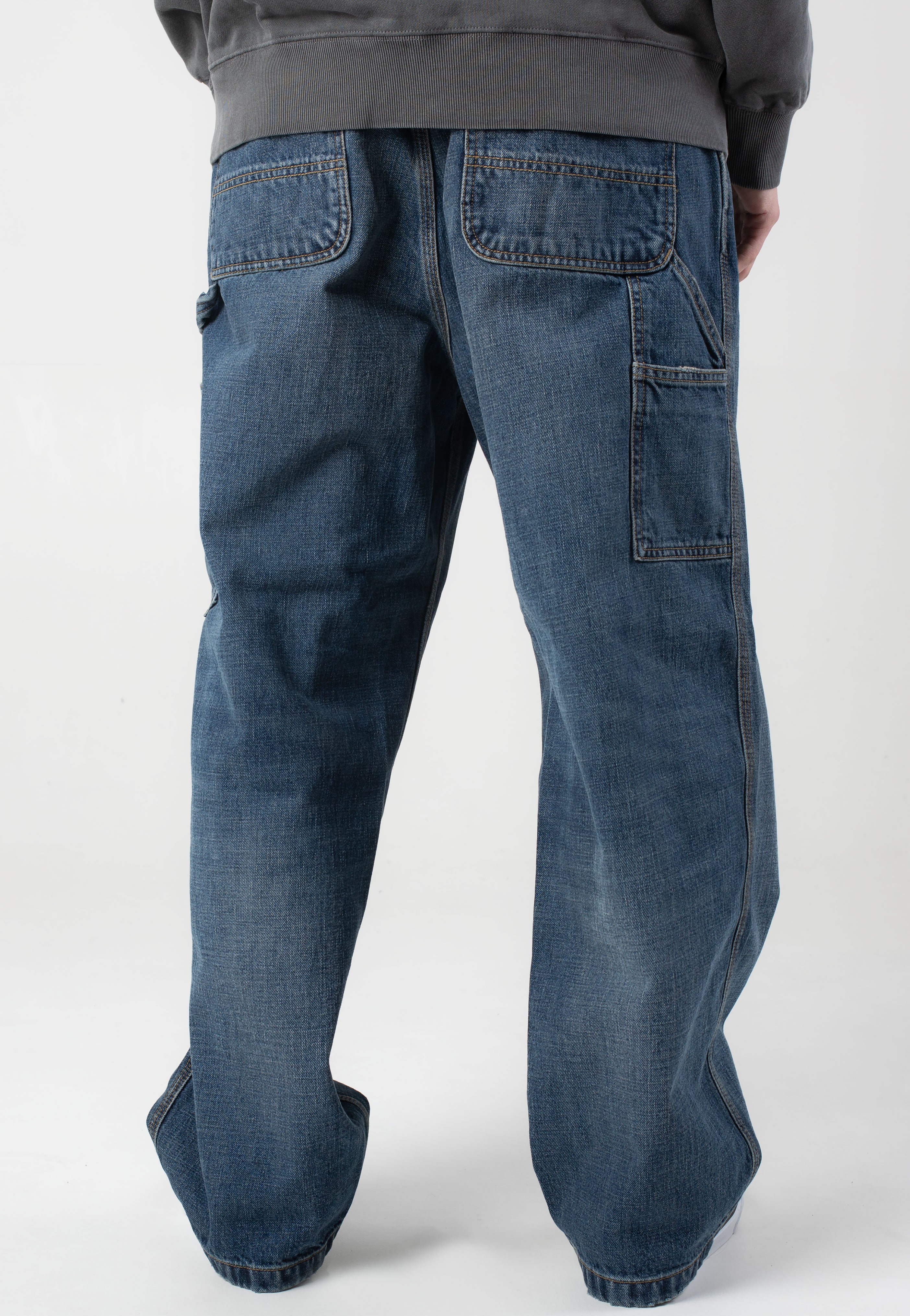 Carhartt WIP - OG Single Knee Dark Used Wash Blue - Pants | Men-Image
