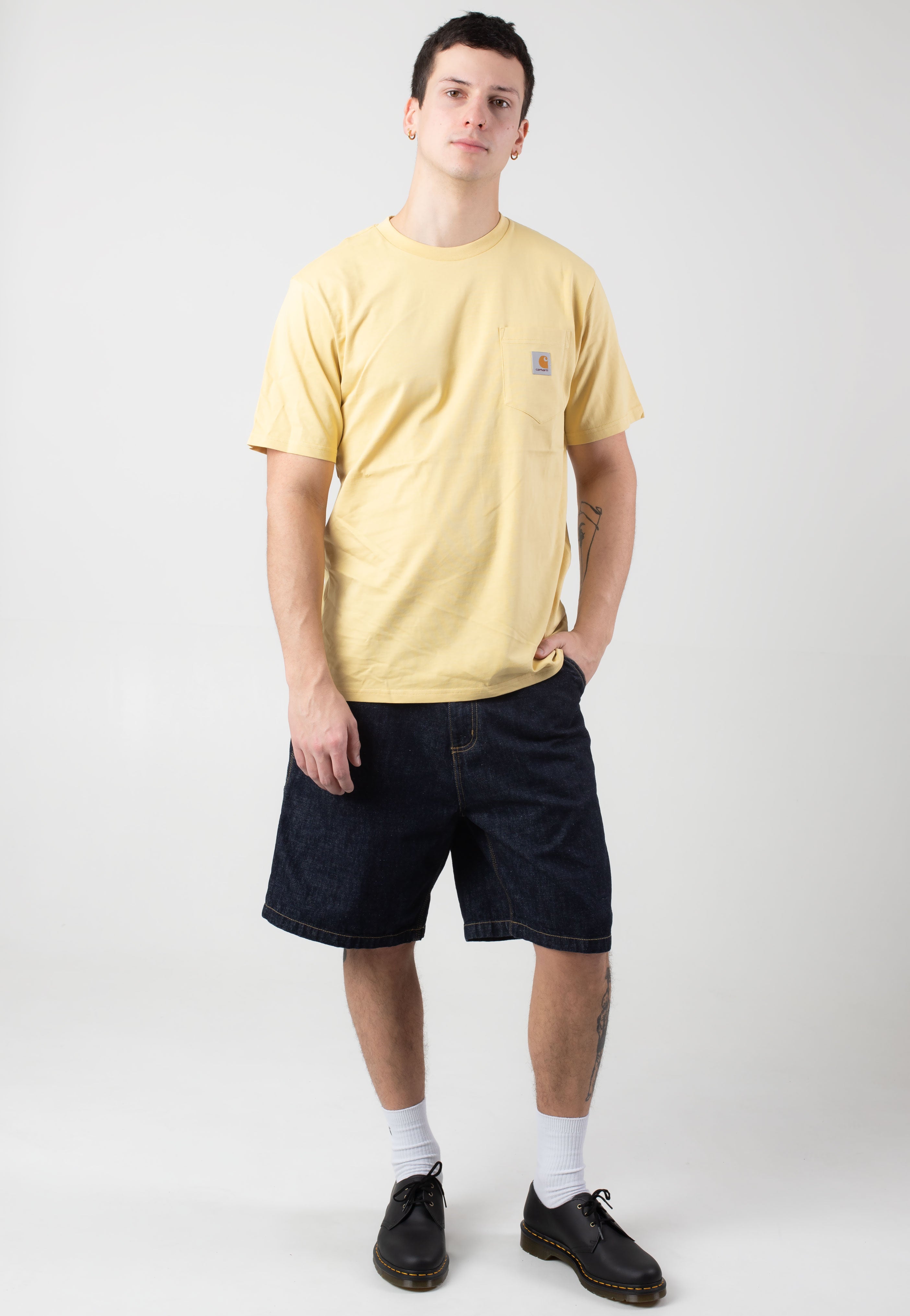 Carhartt WIP - OG Single Knee Rinsed Blue - Shorts | Men-Image