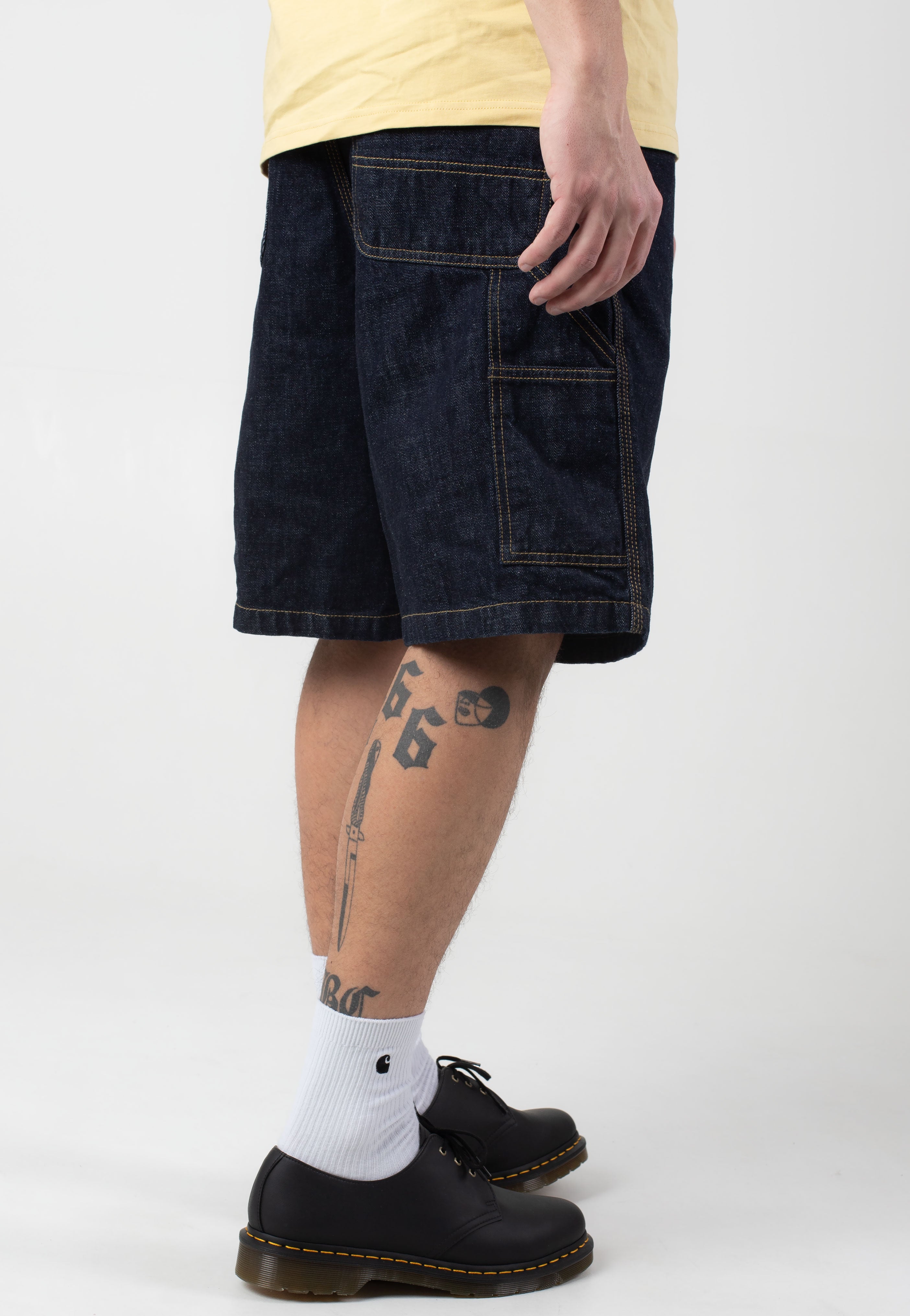 Carhartt WIP - OG Single Knee Rinsed Blue - Shorts | Men-Image