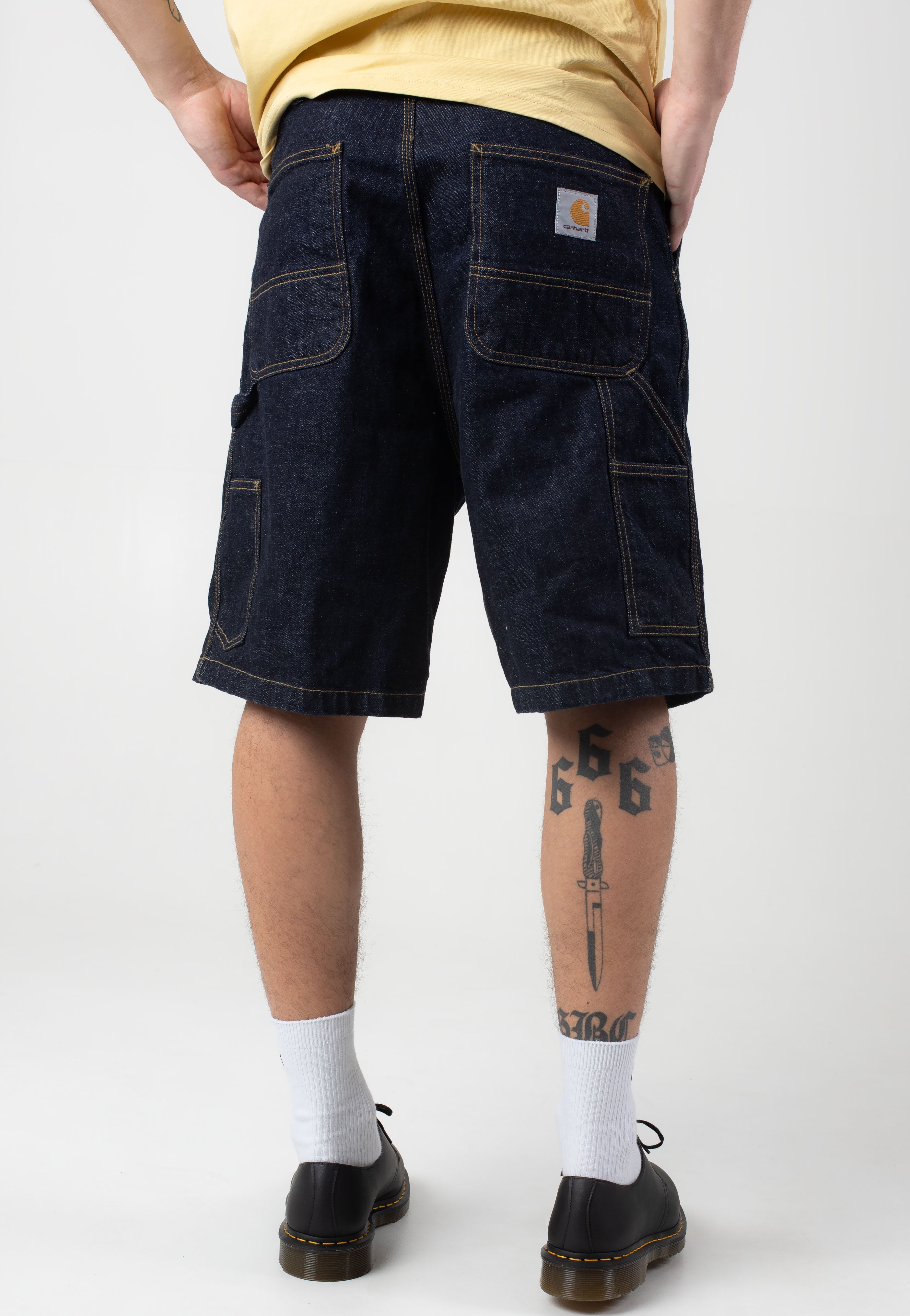 Carhartt WIP - OG Single Knee Rinsed Blue - Shorts | Men-Image