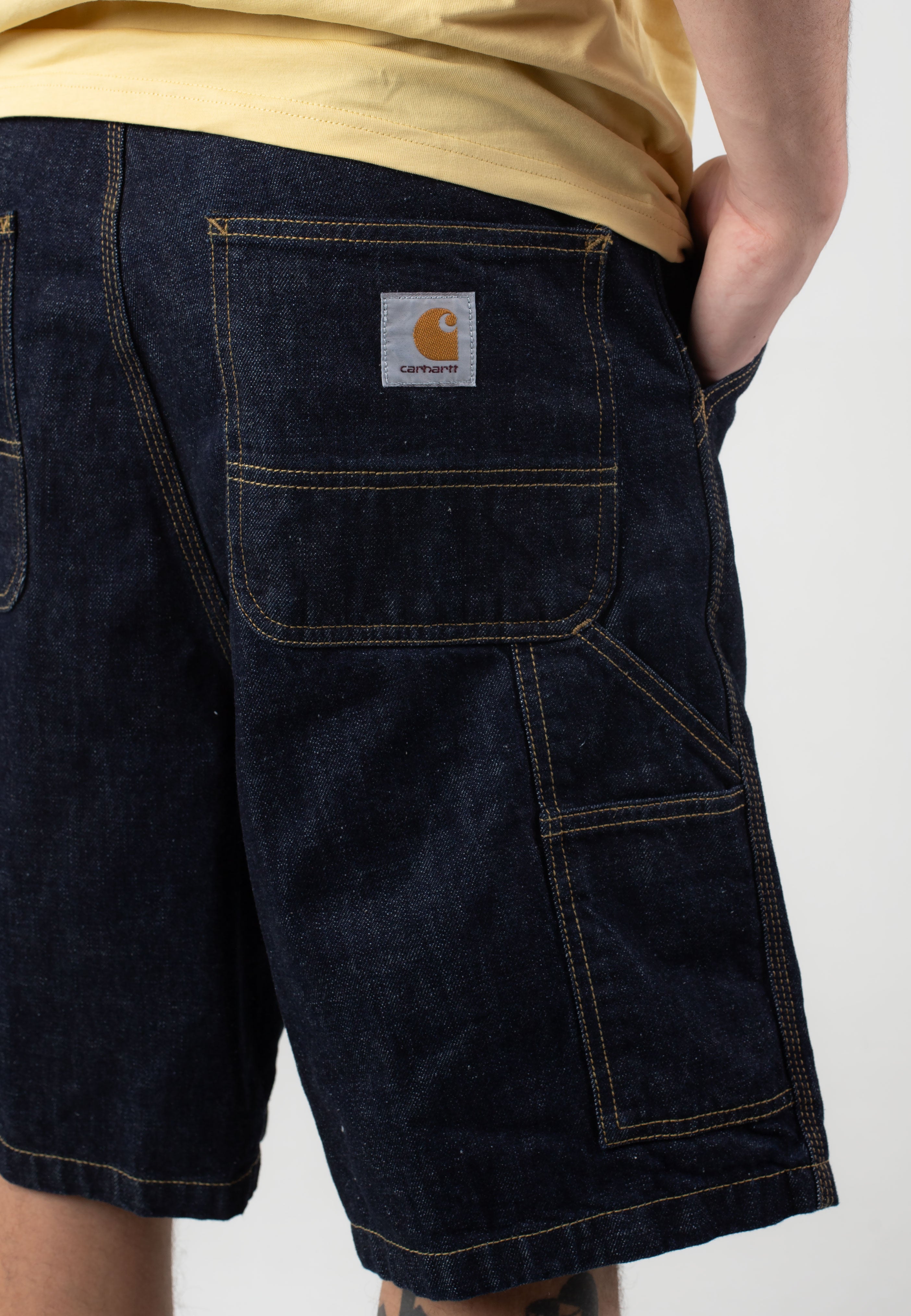 Carhartt WIP - OG Single Knee Rinsed Blue - Shorts | Men-Image