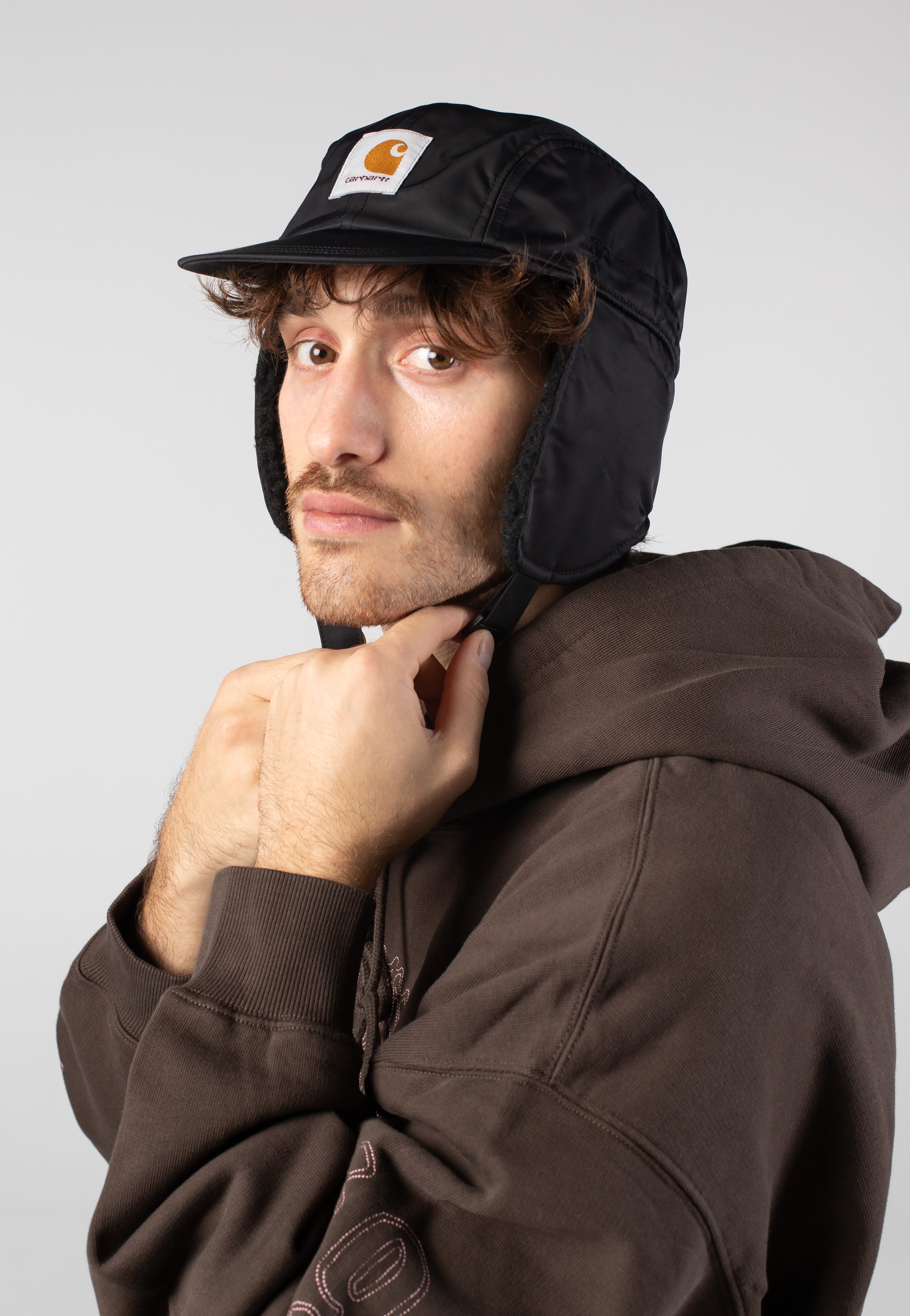 Carhartt WIP - Oltera Ear Guard Black - Cap | Neutral-Image