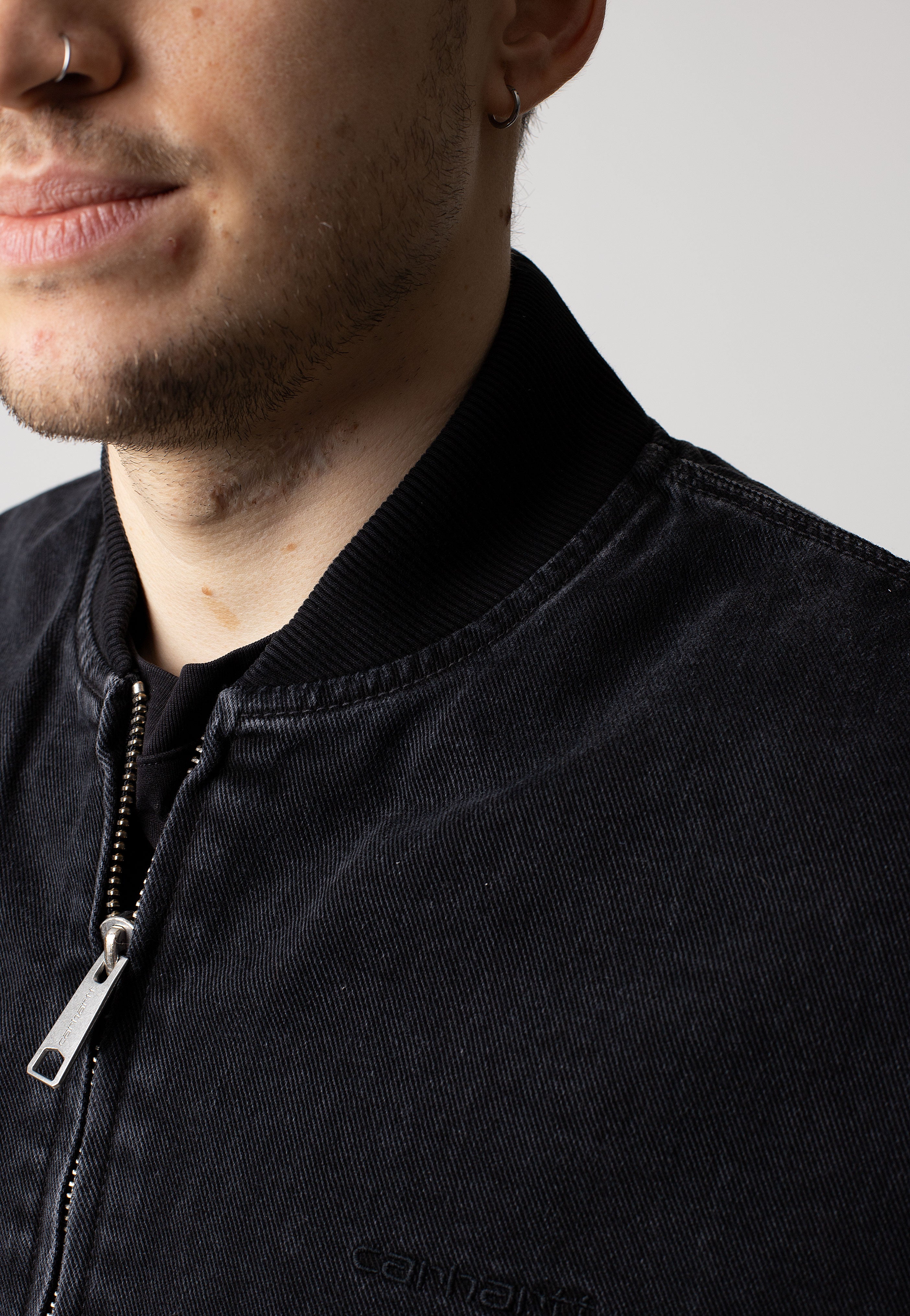 Carhartt WIP - Paxon Bomber Stone Washed Black/Black - Jacket