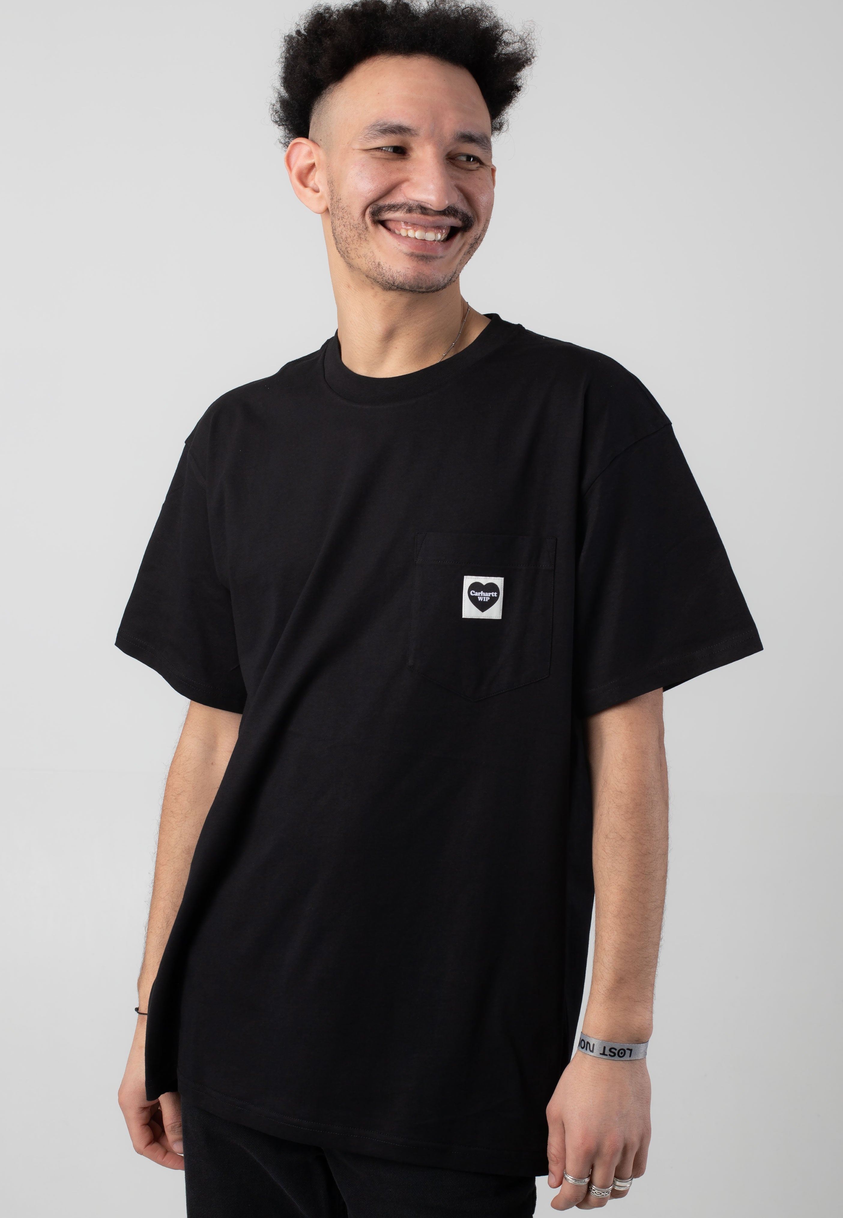 Carhartt WIP - Pocket Heart Black/Black - T-Shirt | Men-Image