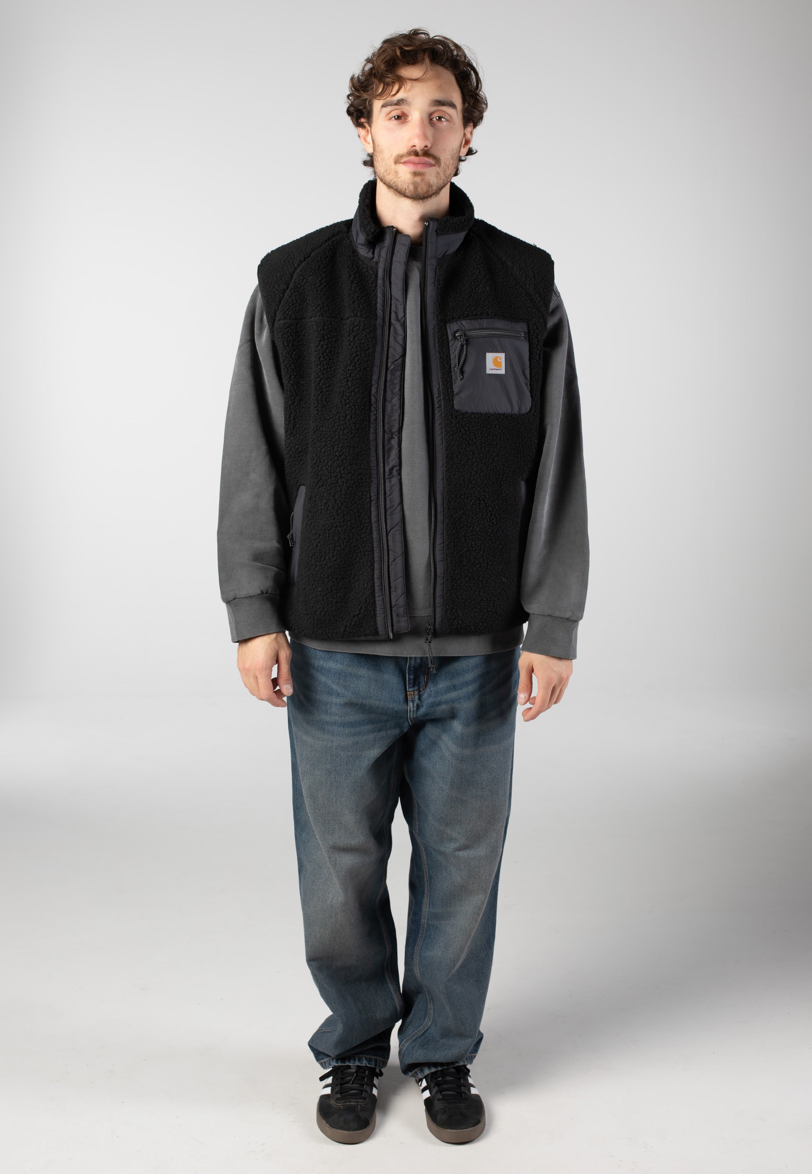 Carhartt WIP - Prentis Vest Liner Black/Black - Vest | Men-Image