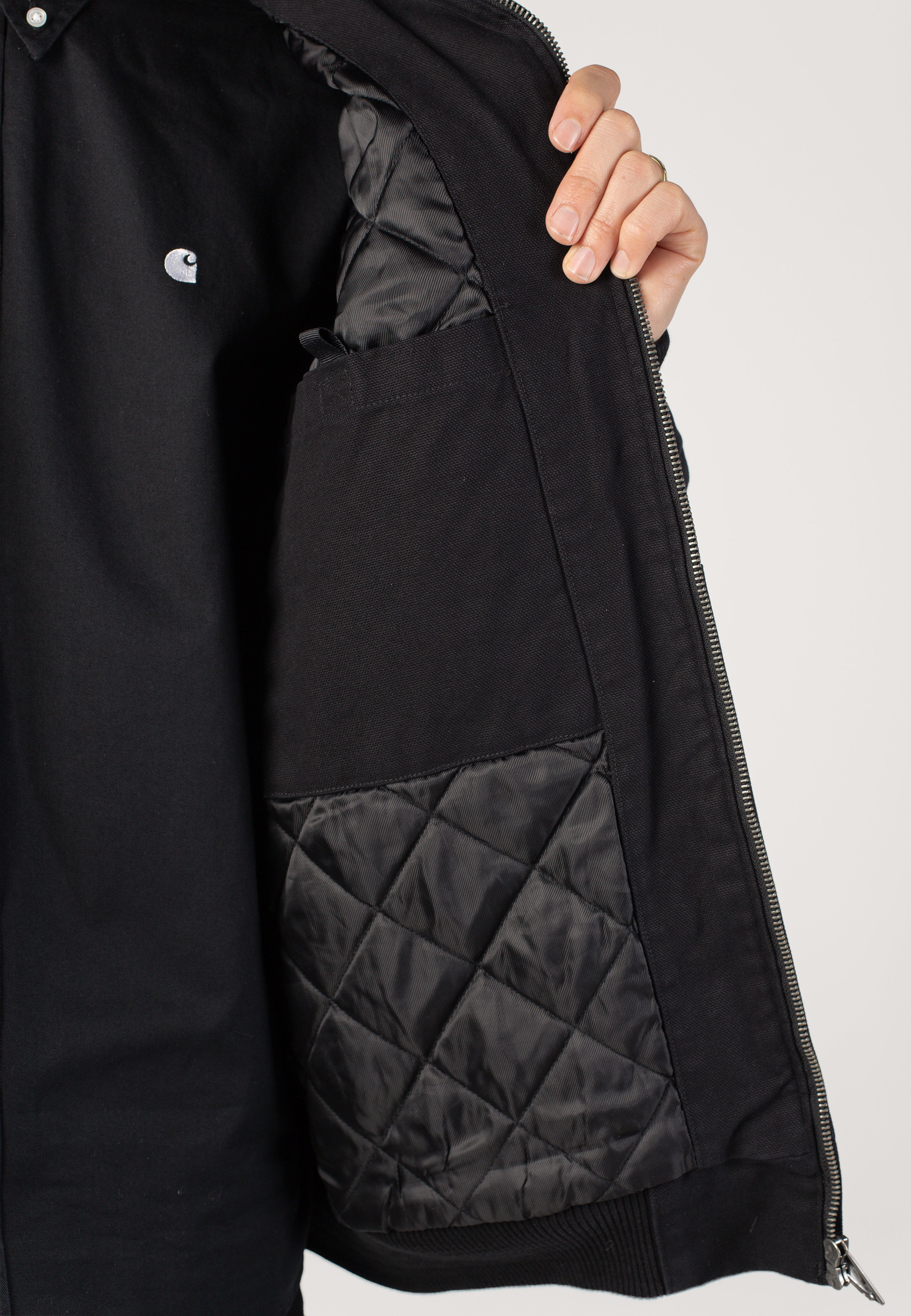 Carhartt WIP - Ravon Heavy Stone Wash Black - Jacket | Men-Image