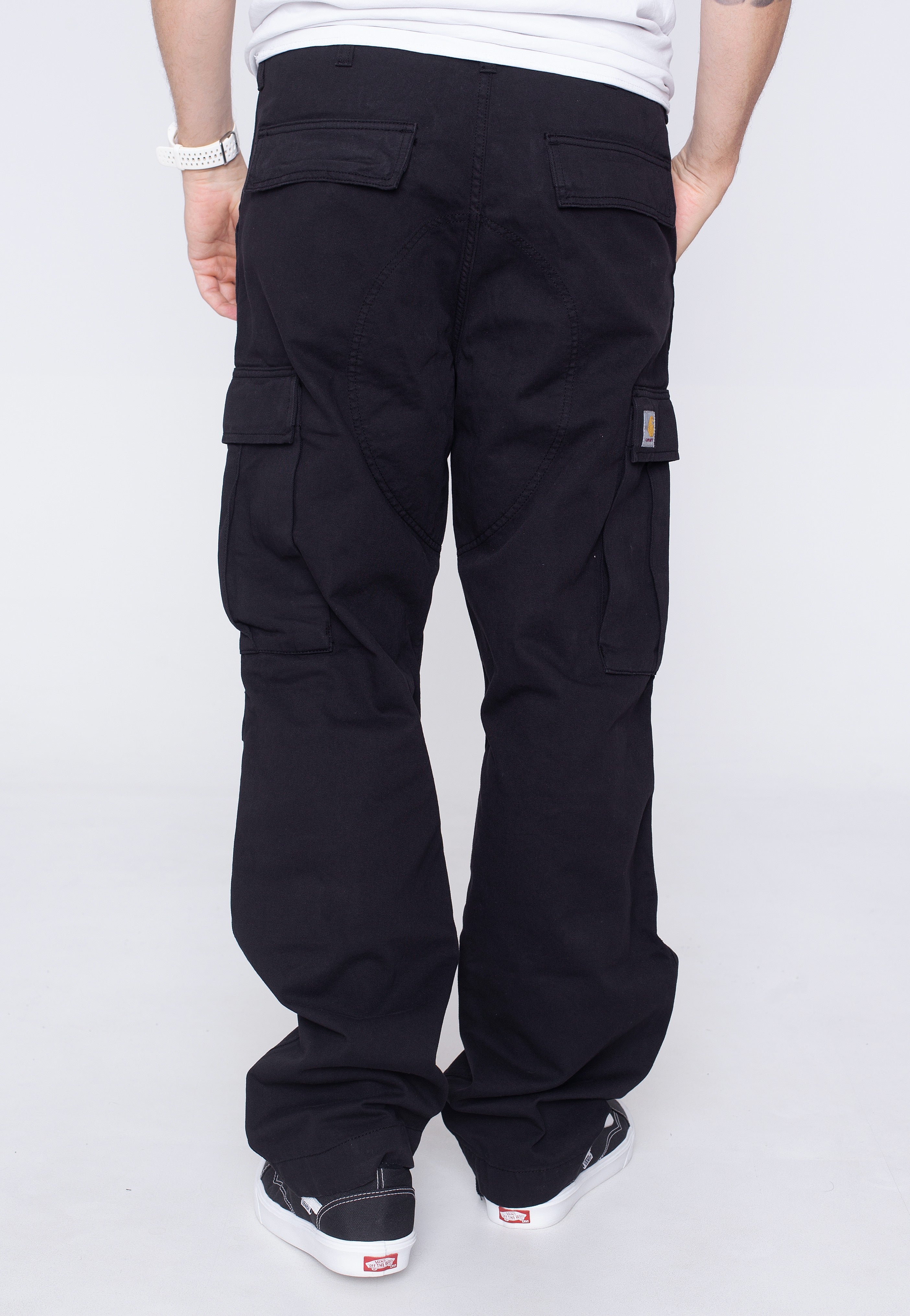 パンツ Carhartt WIP Regular Cargo Pant BLACK 34 Regular Cargo Pant Carhartt WIP Cargo-Pants in black-rinsed for