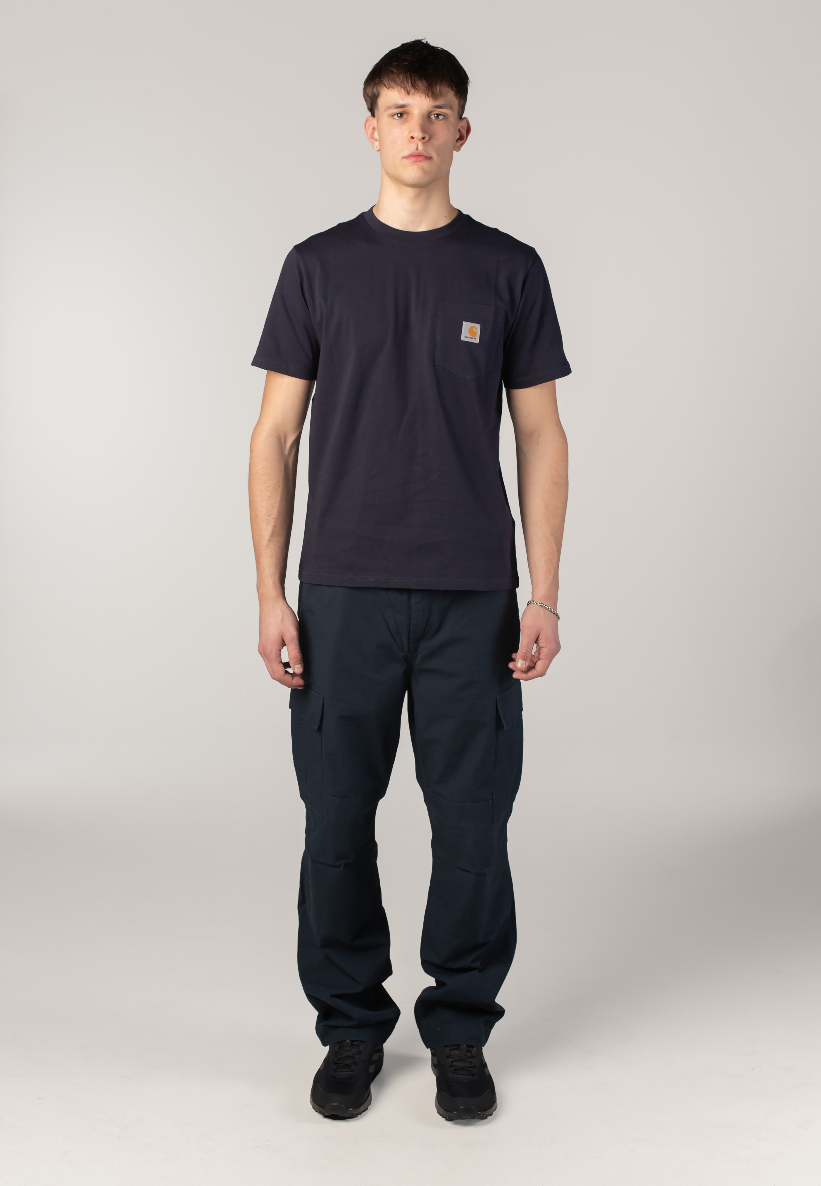 Carhartt WIP - Regular Cargo Rinsed Deep Night - Pants | Men-Image