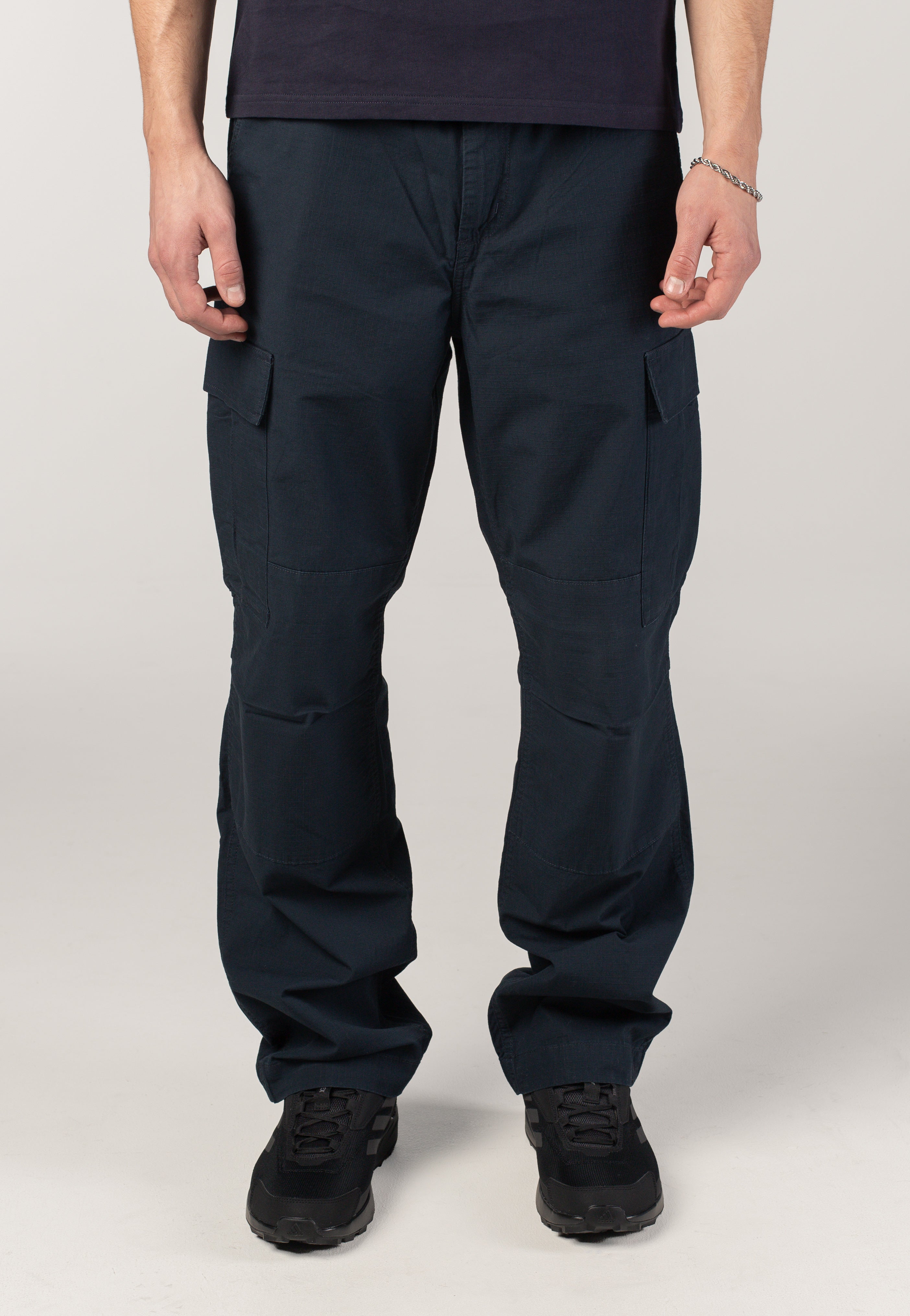 Carhartt WIP - Regular Cargo Rinsed Deep Night - Pants | Men-Image