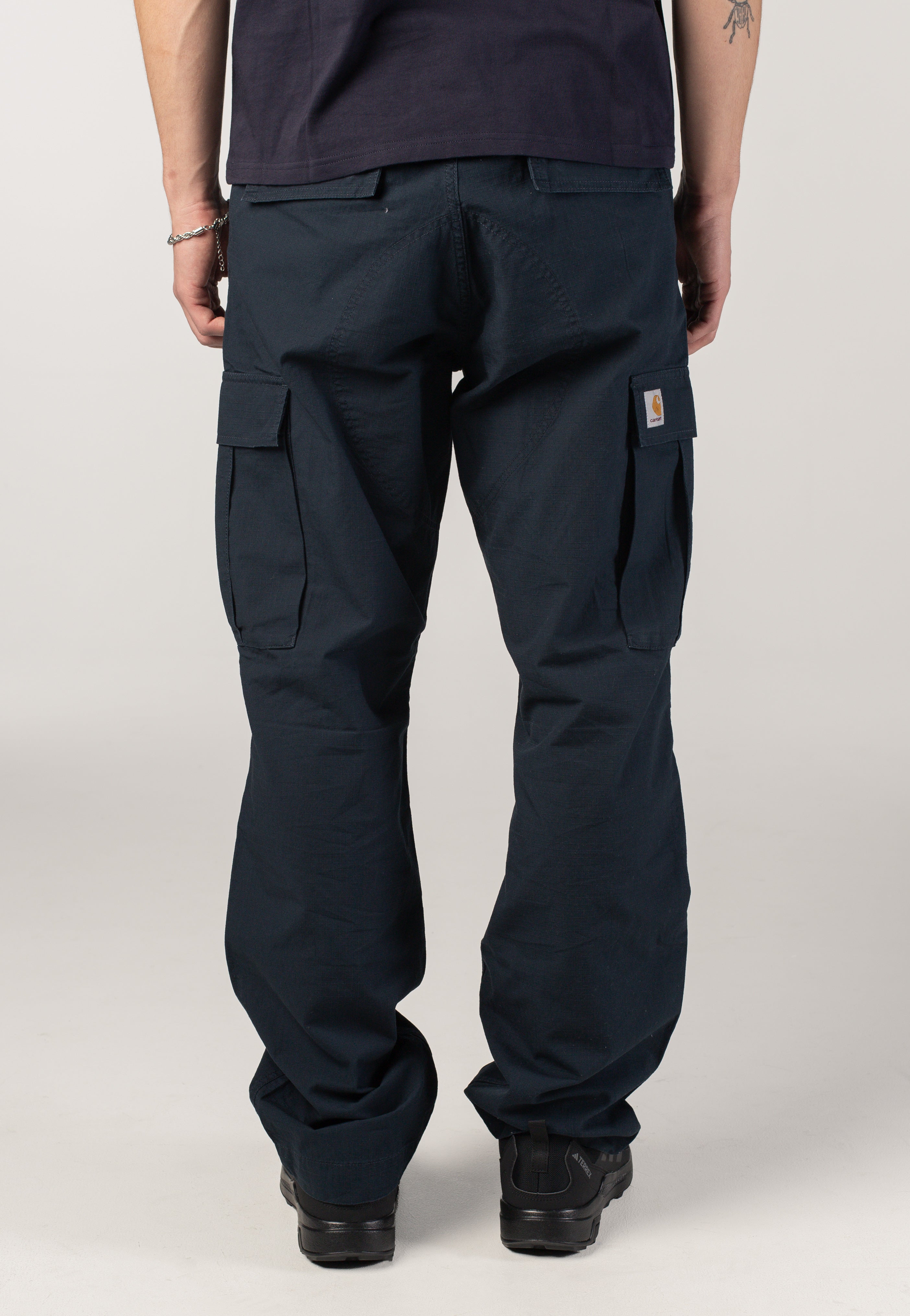 Carhartt WIP - Regular Cargo Rinsed Deep Night - Pants | Men-Image