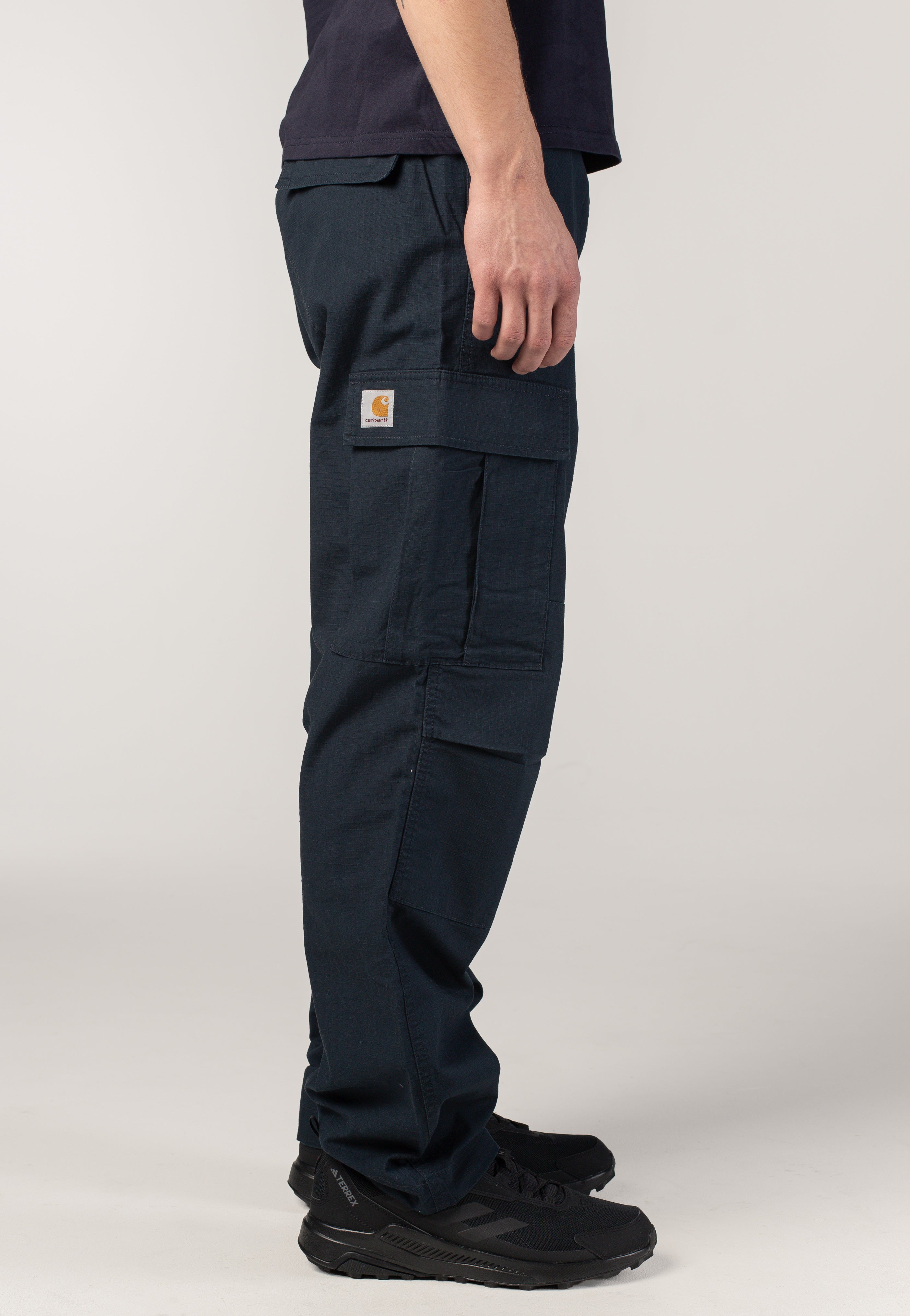 Carhartt WIP - Regular Cargo Rinsed Deep Night - Pants | Men-Image