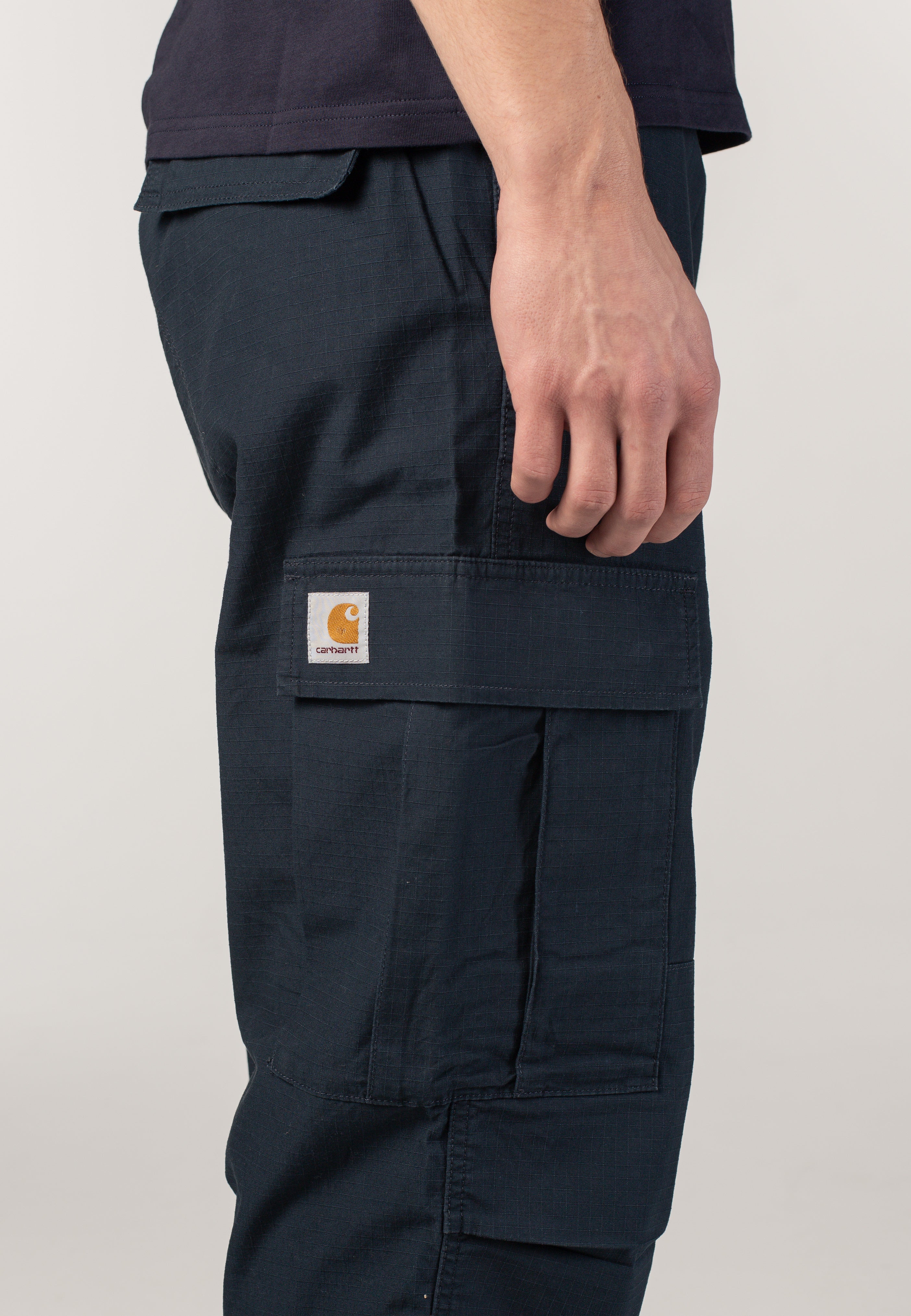 Carhartt WIP - Regular Cargo Rinsed Deep Night - Pants | Men-Image