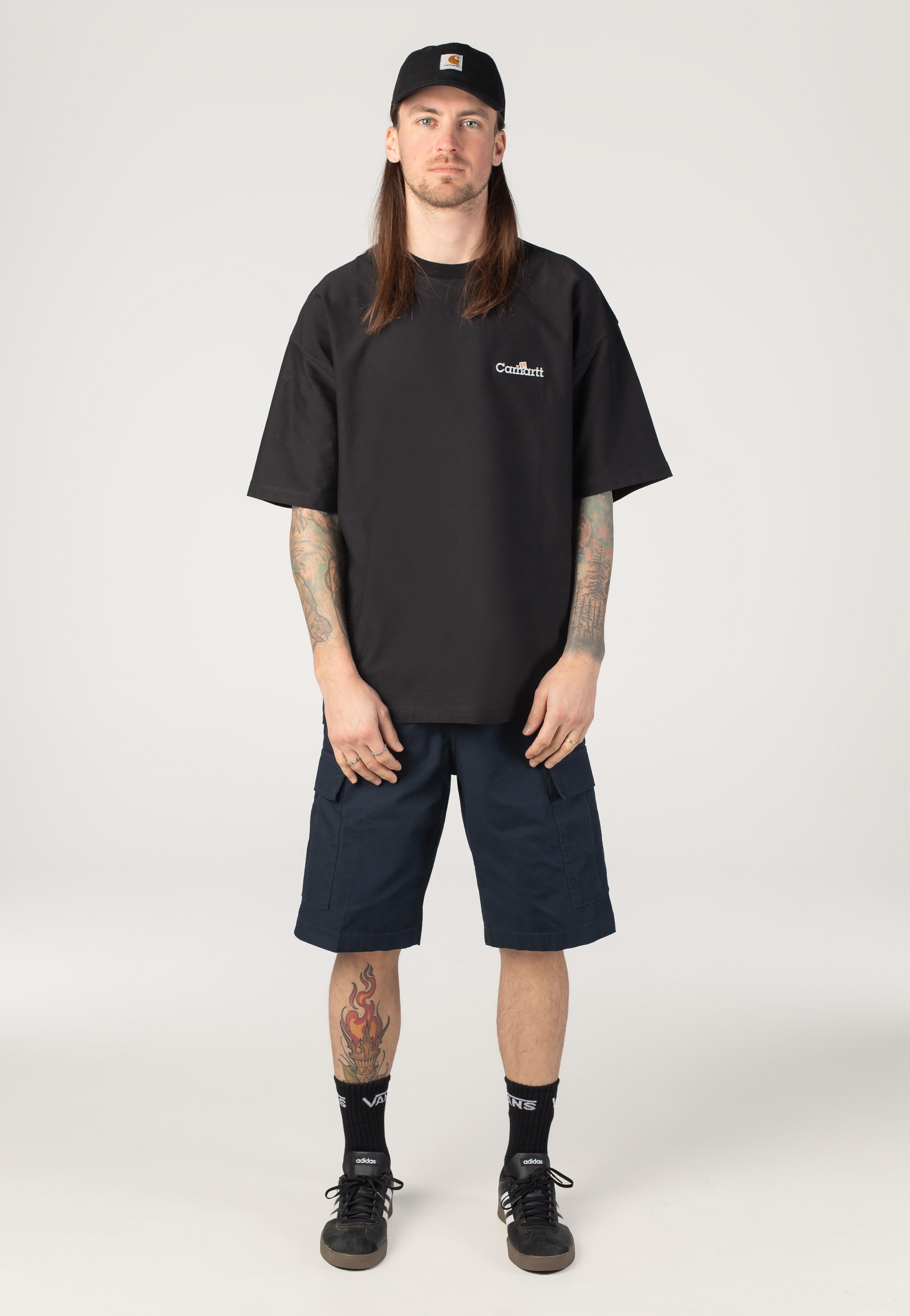 Carhartt WIP - Regular Cargo Rinsed Deep Night - Shorts | Men-Image