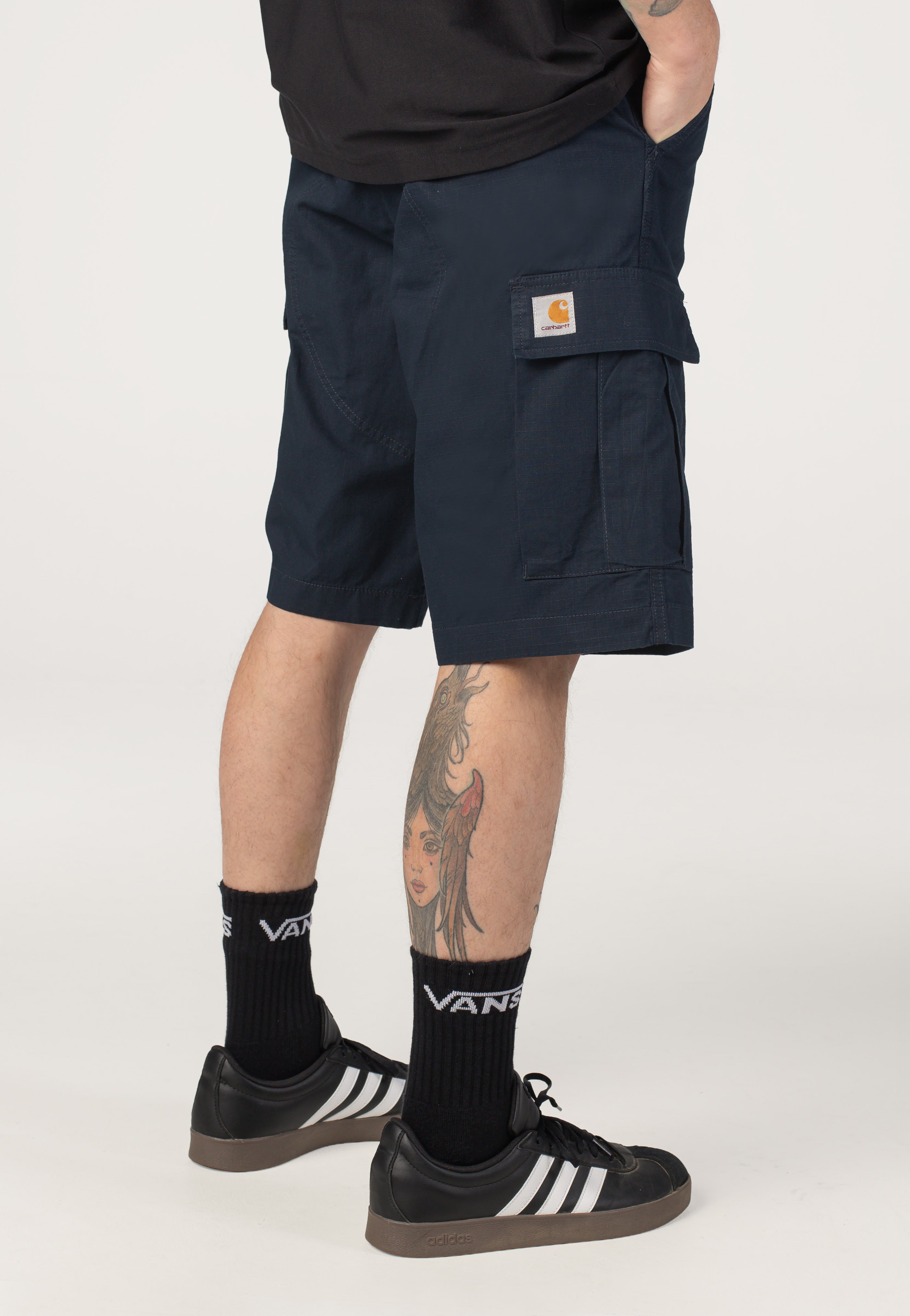 Carhartt WIP - Regular Cargo Rinsed Deep Night - Shorts | Men-Image