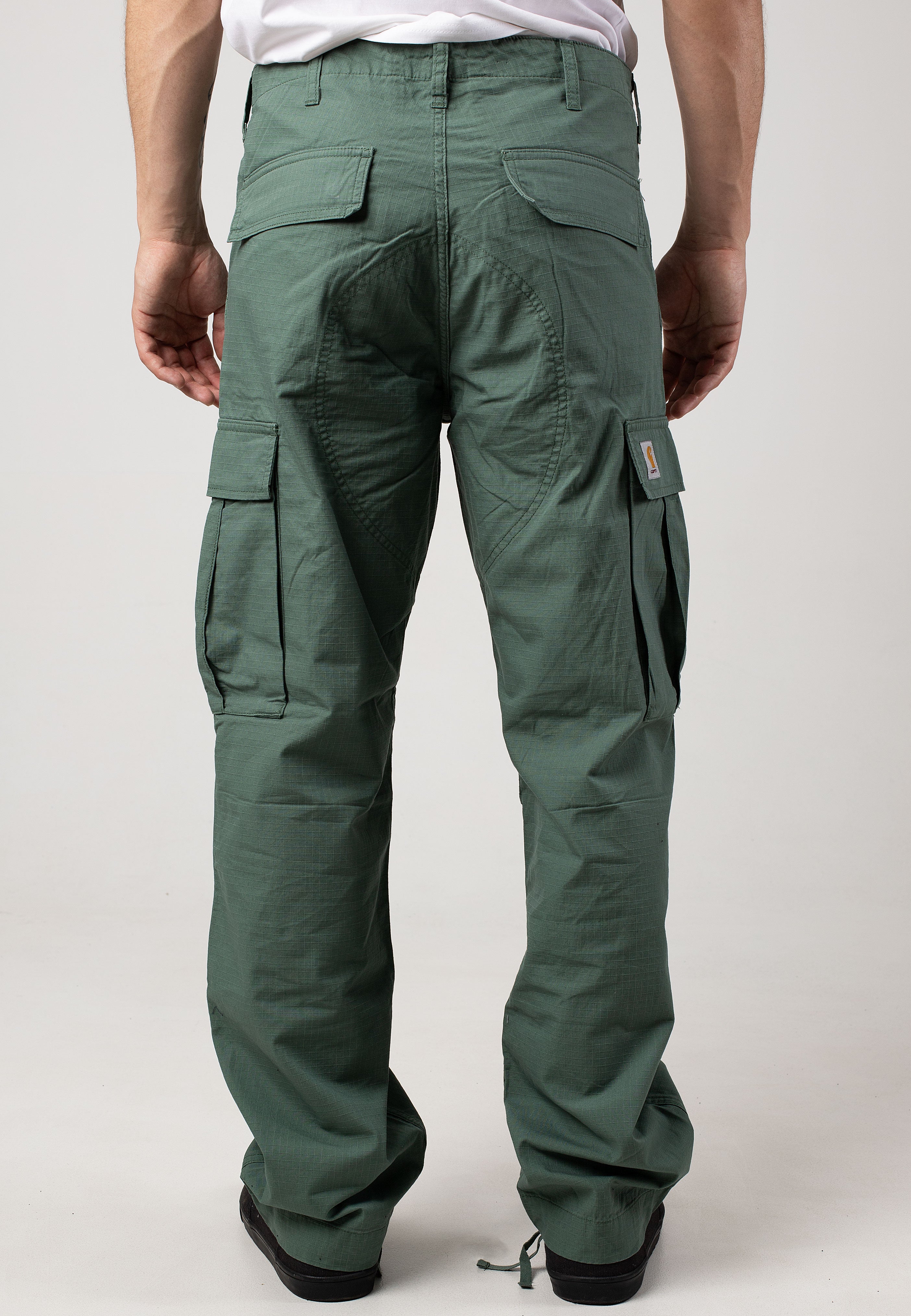 Carhartt WIP Regular Cargo Rinsed Duck Green - Pants | Impericon