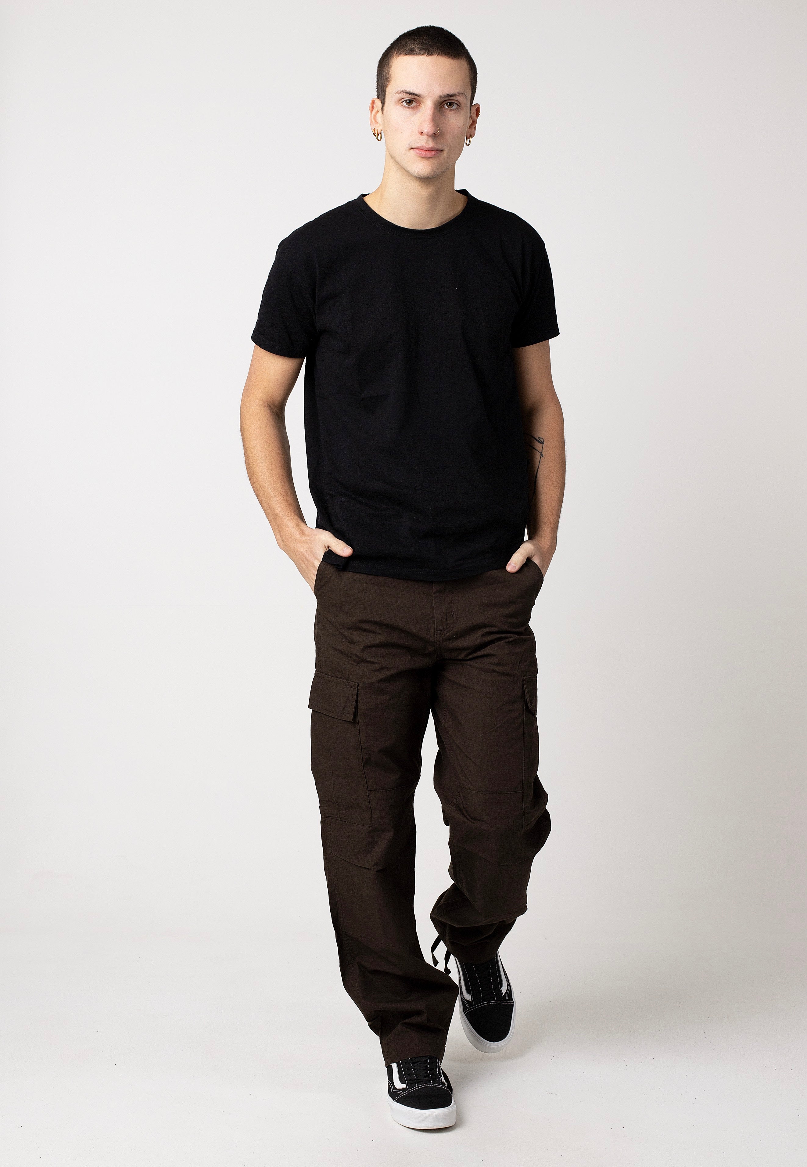 Carhartt WIP - Regular Cargo Rinsed Tobacco - Pants | Men-Image