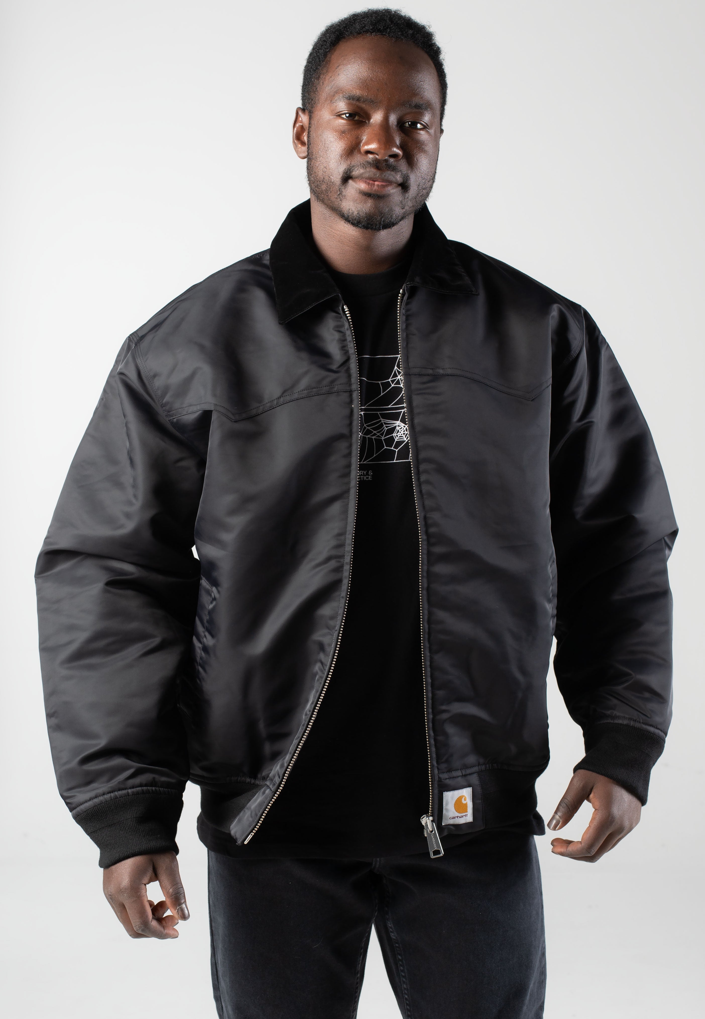 Carhartt WIP - Santa Fe Alumni Black/Scarlet - Jacket | Men-Image