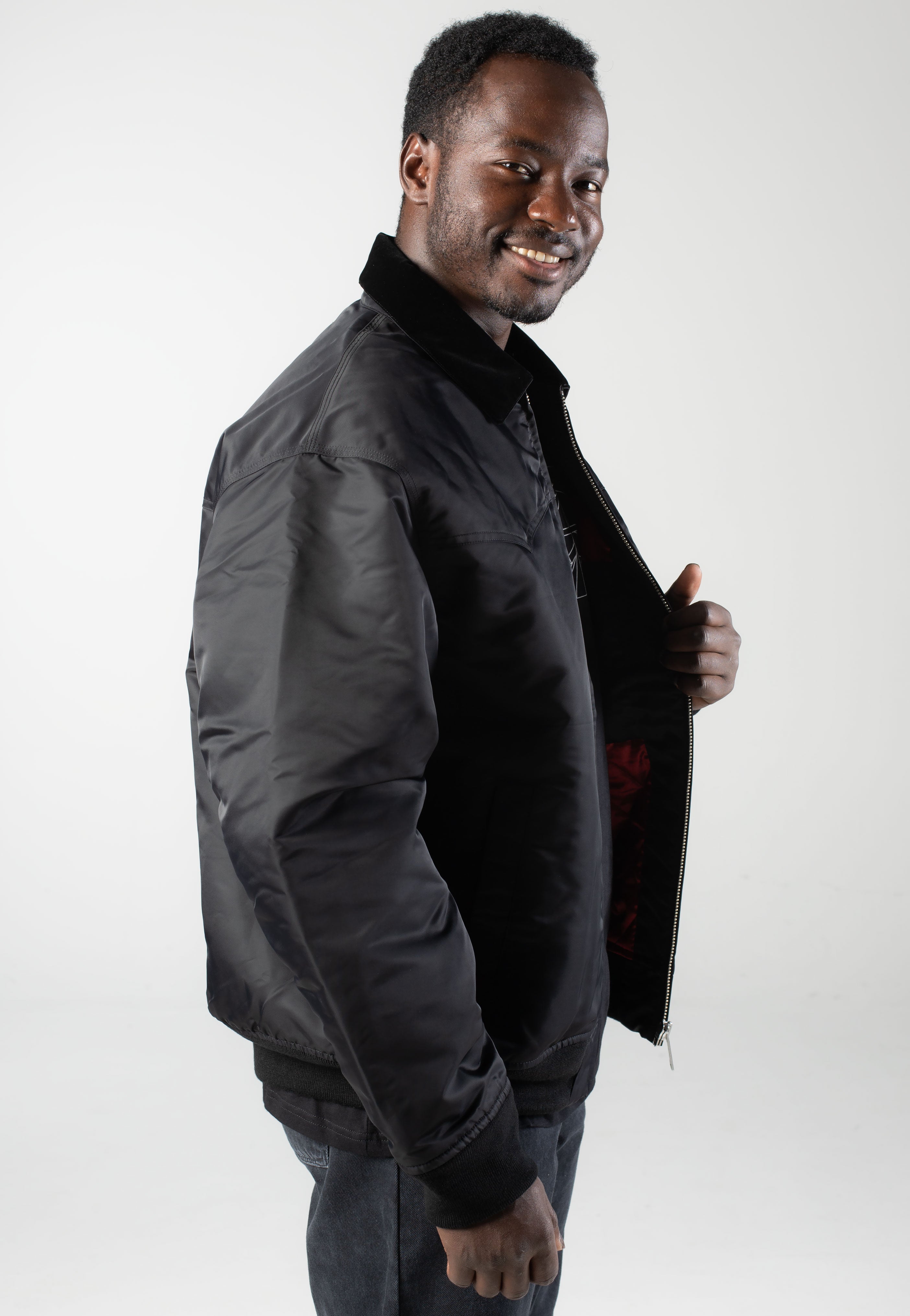 Carhartt WIP - Santa Fe Alumni Black/Scarlet - Jacket | Men-Image