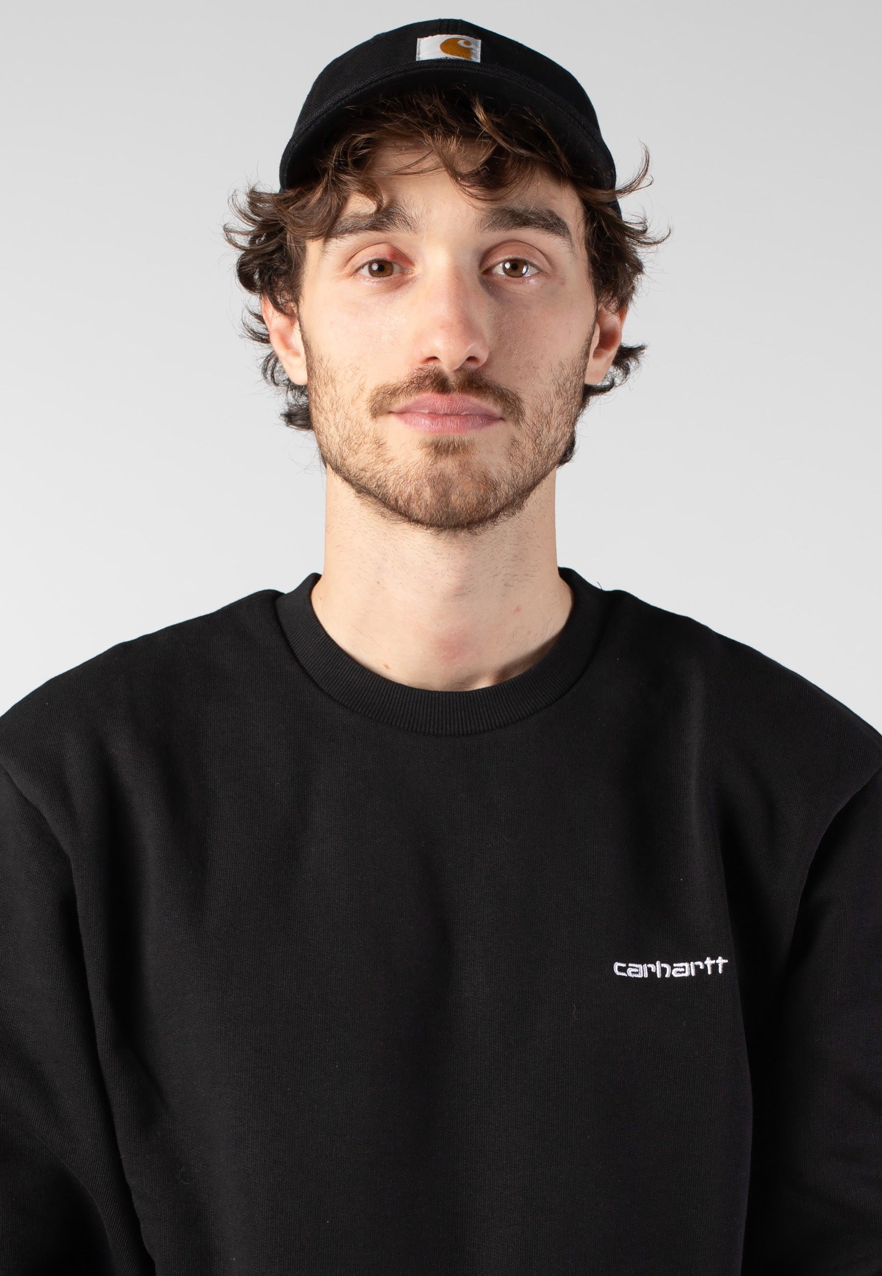 Carhartt WIP - Selby Canvas Stone Washed Black - Cap | Neutral-Image