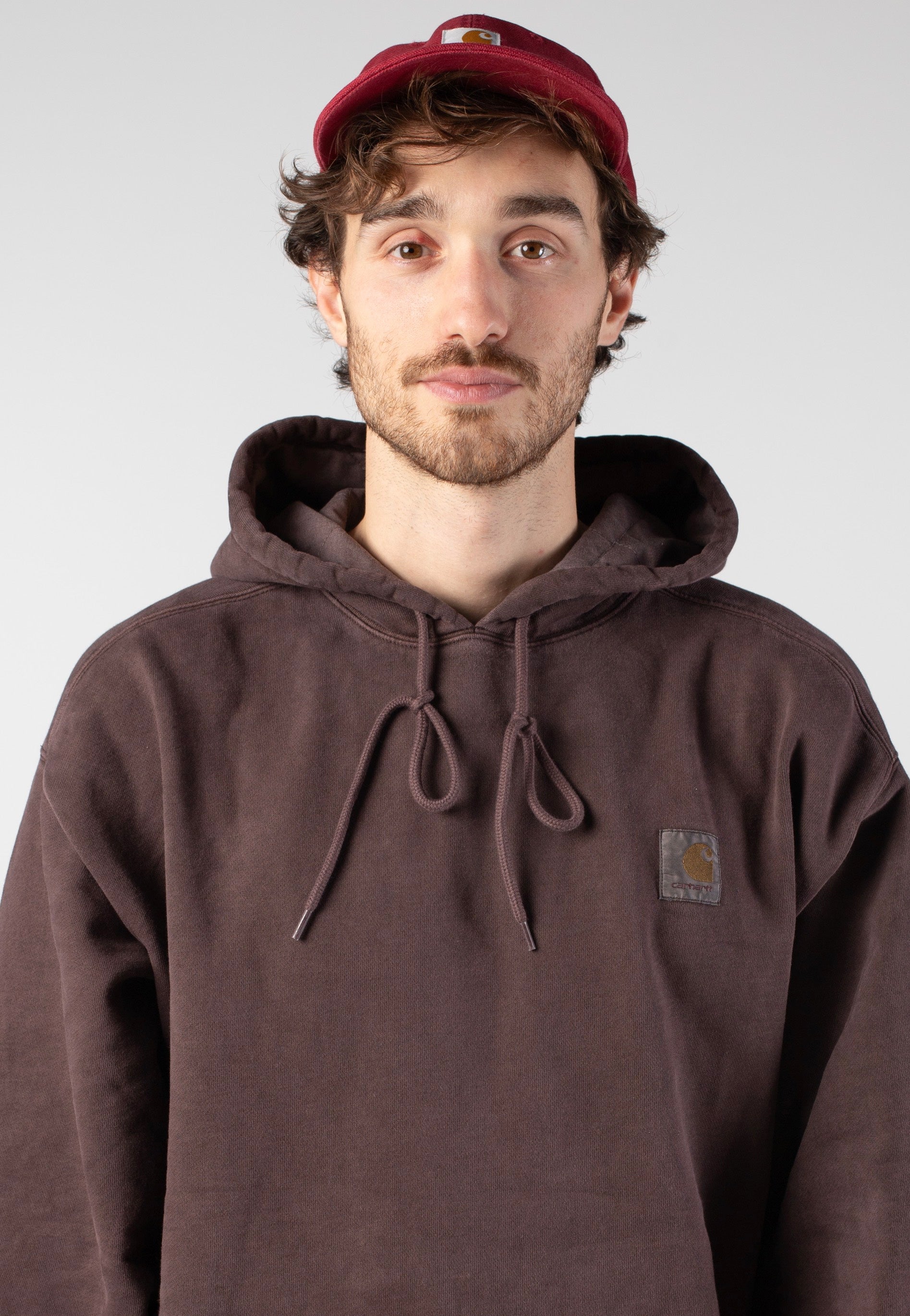 Carhartt WIP - Selby Canvas Stone Washed Scarlet - Cap | Neutral-Image