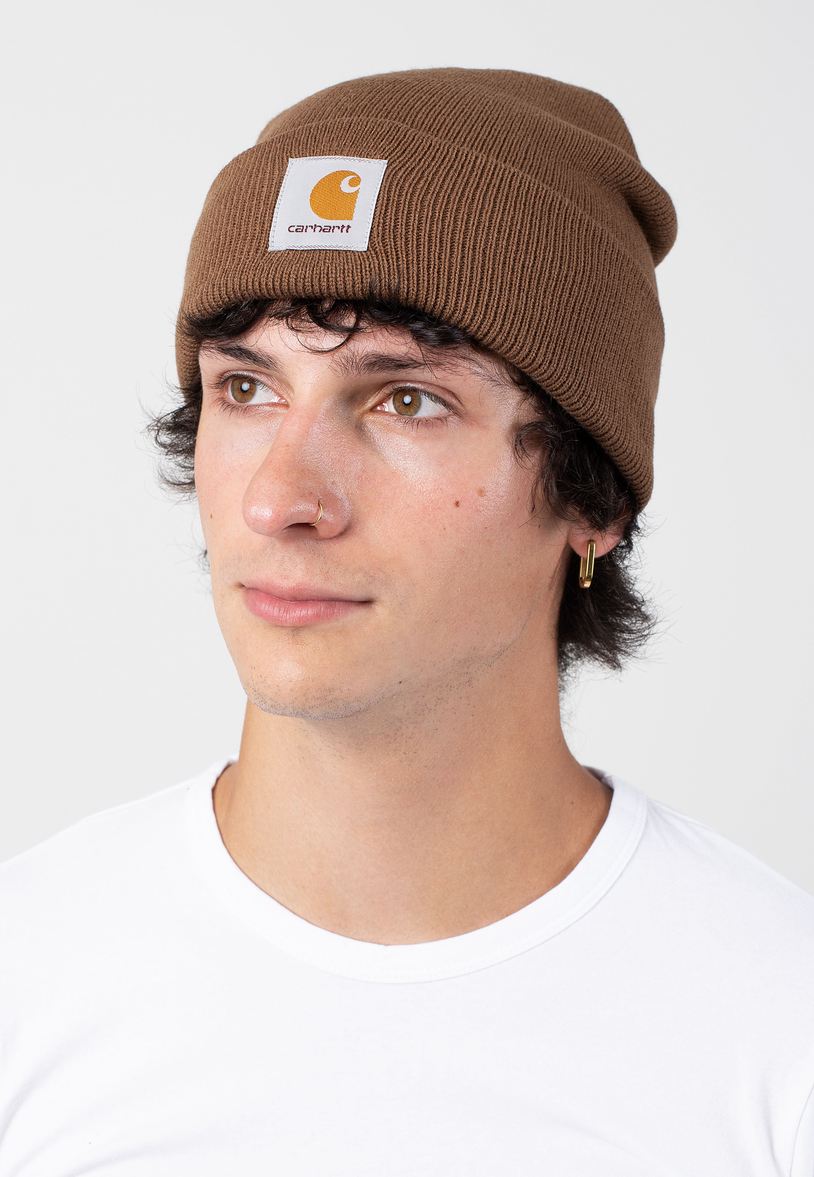 Carhartt WIP Short Watch Chocolate Beanie Impericon - Main Image