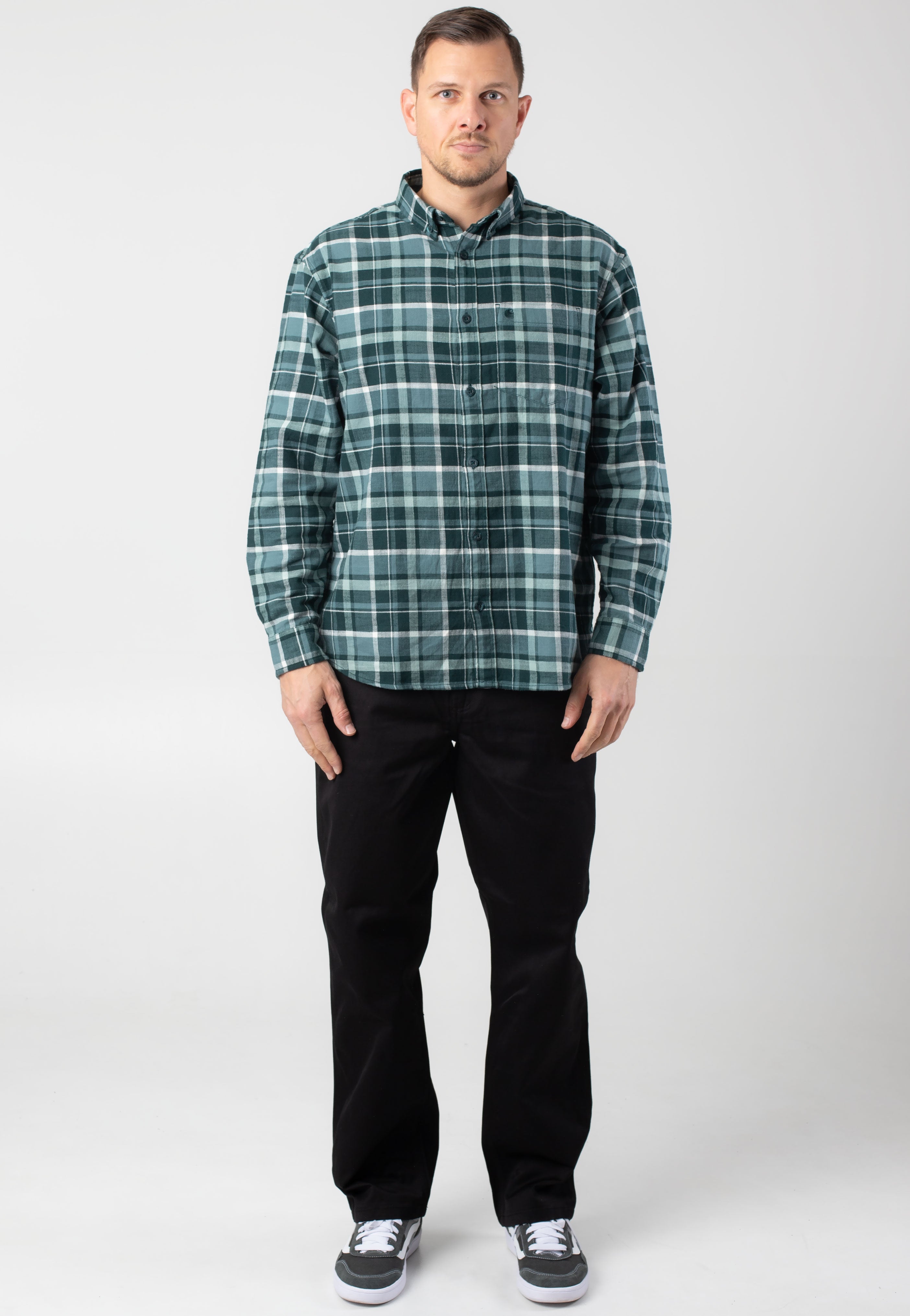 Carhartt WIP - Simple Rinsed Black - Pants | Men-Image