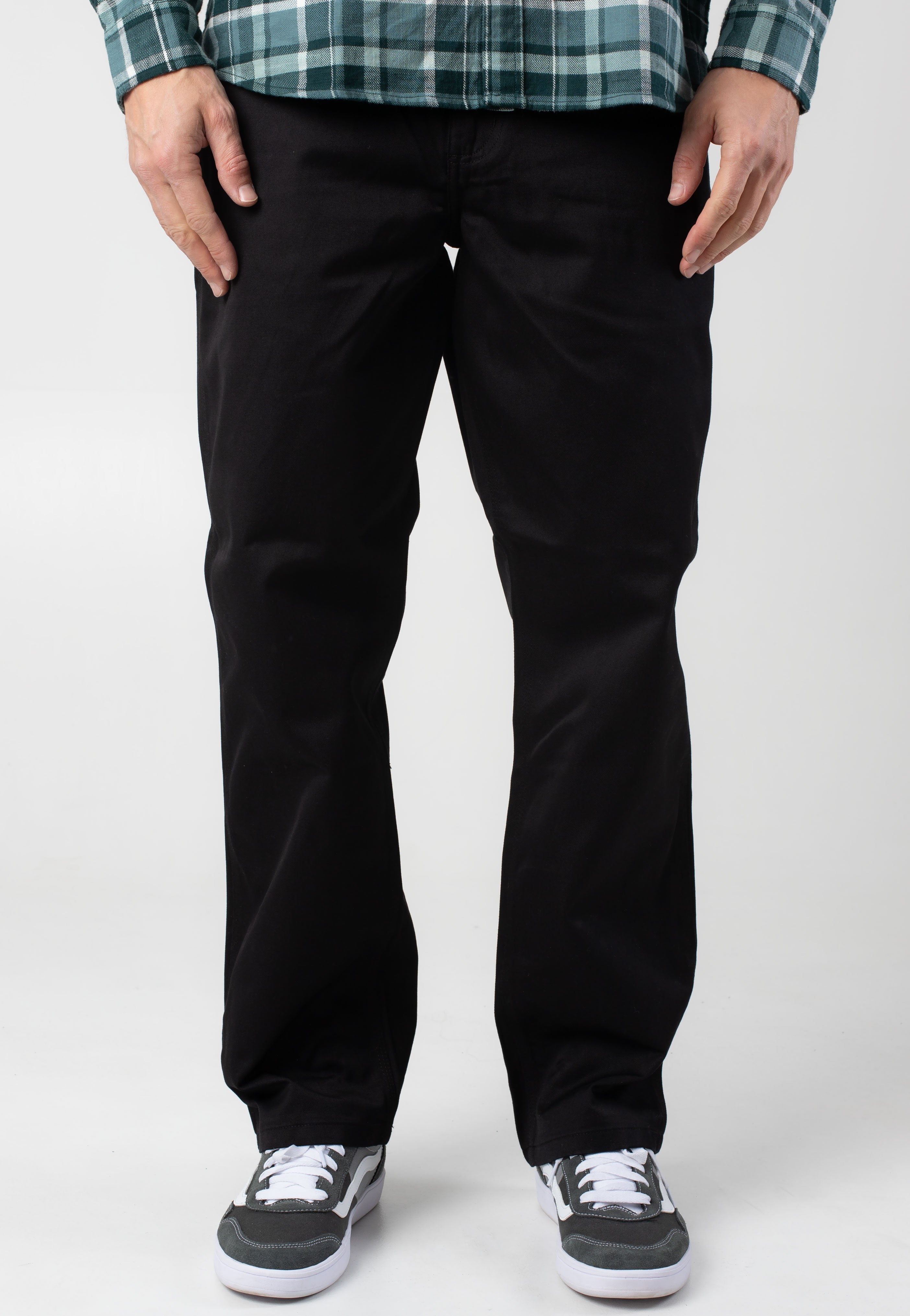 Carhartt WIP - Simple Rinsed Black - Pants | Men-Image