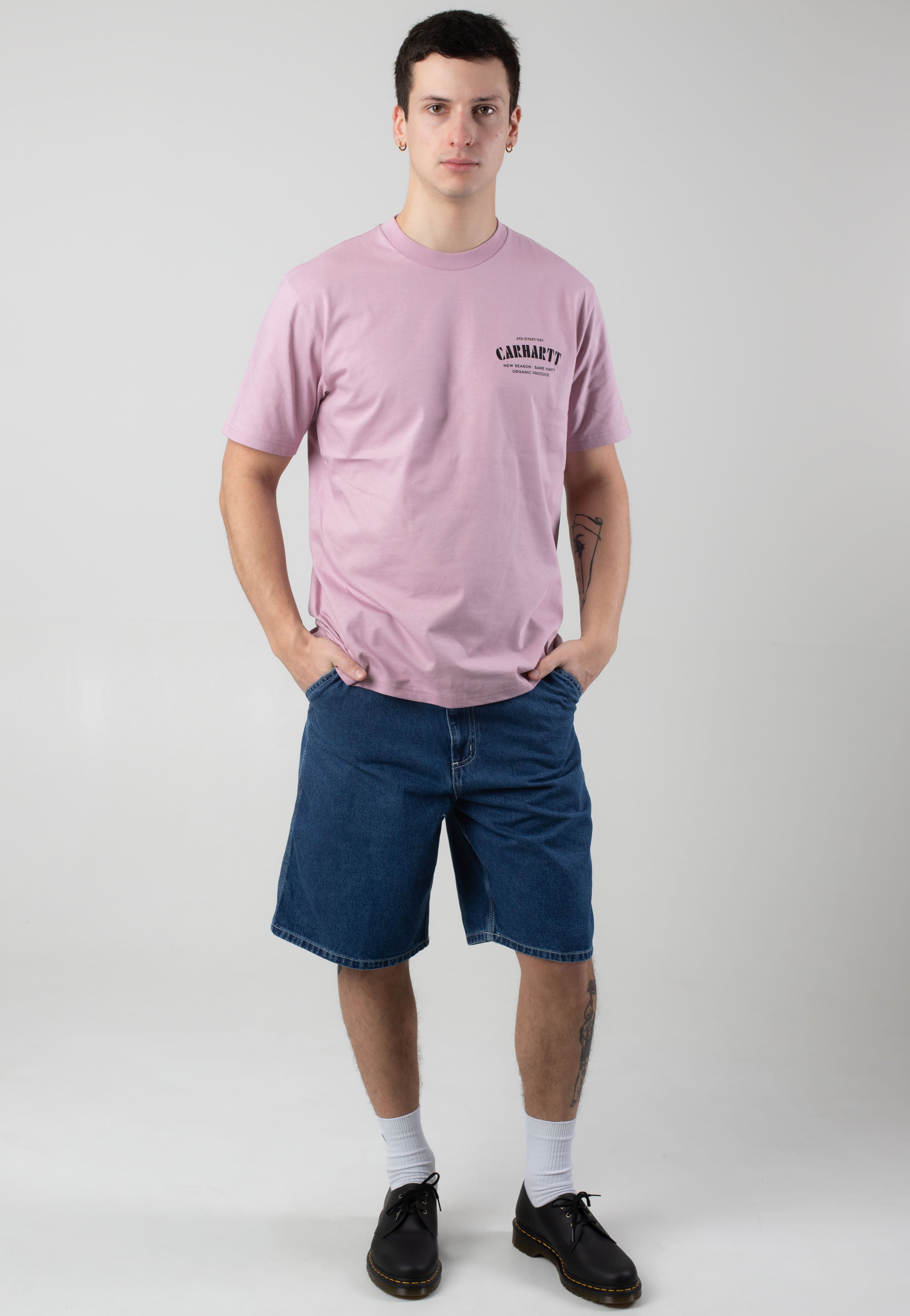 Carhartt WIP - Simple Stone Washed Blue - Shorts | Men-Image