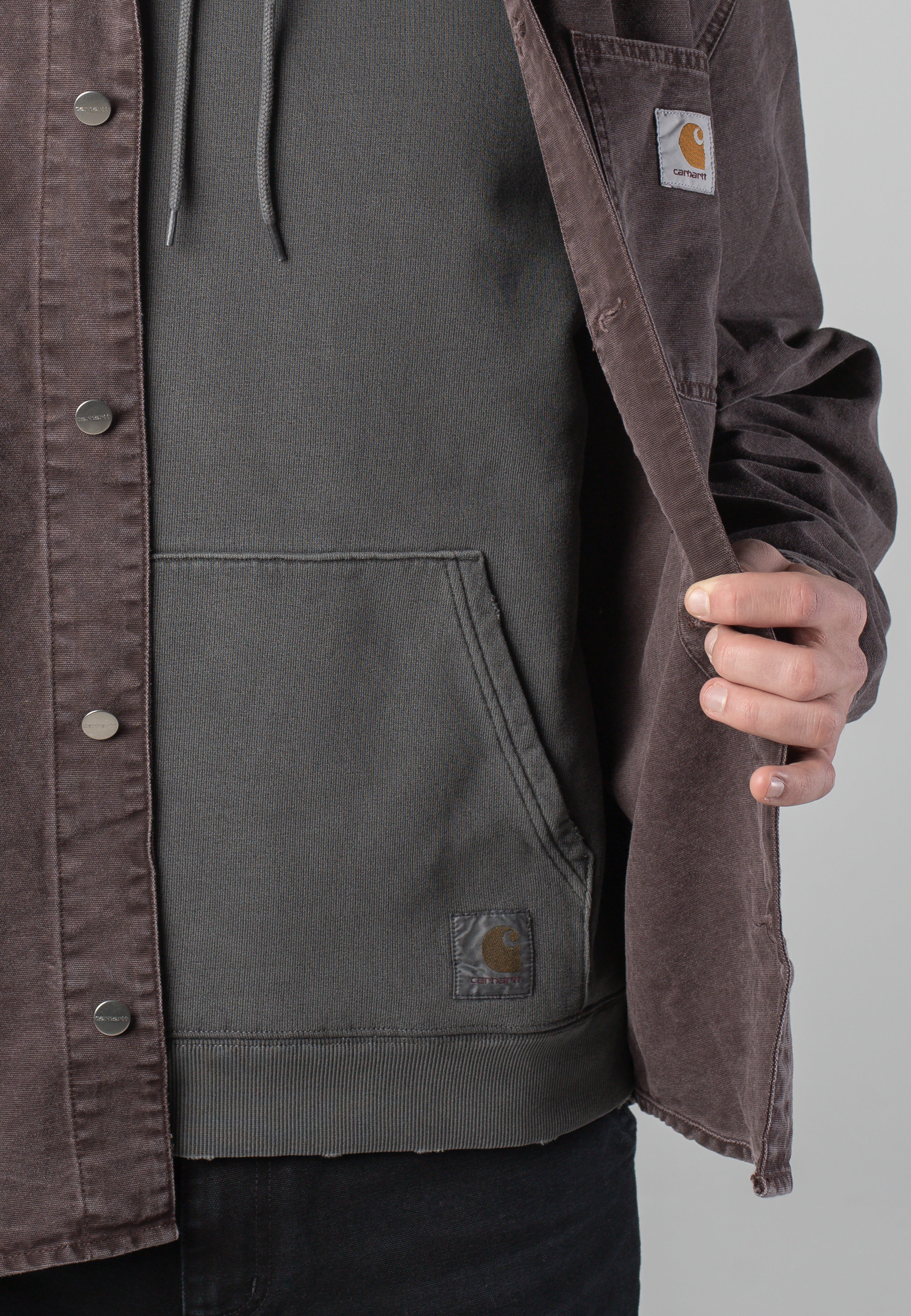 Carhartt WIP - Mitch Dusky Canvas Palisander/Black - Jacket | Men-Image