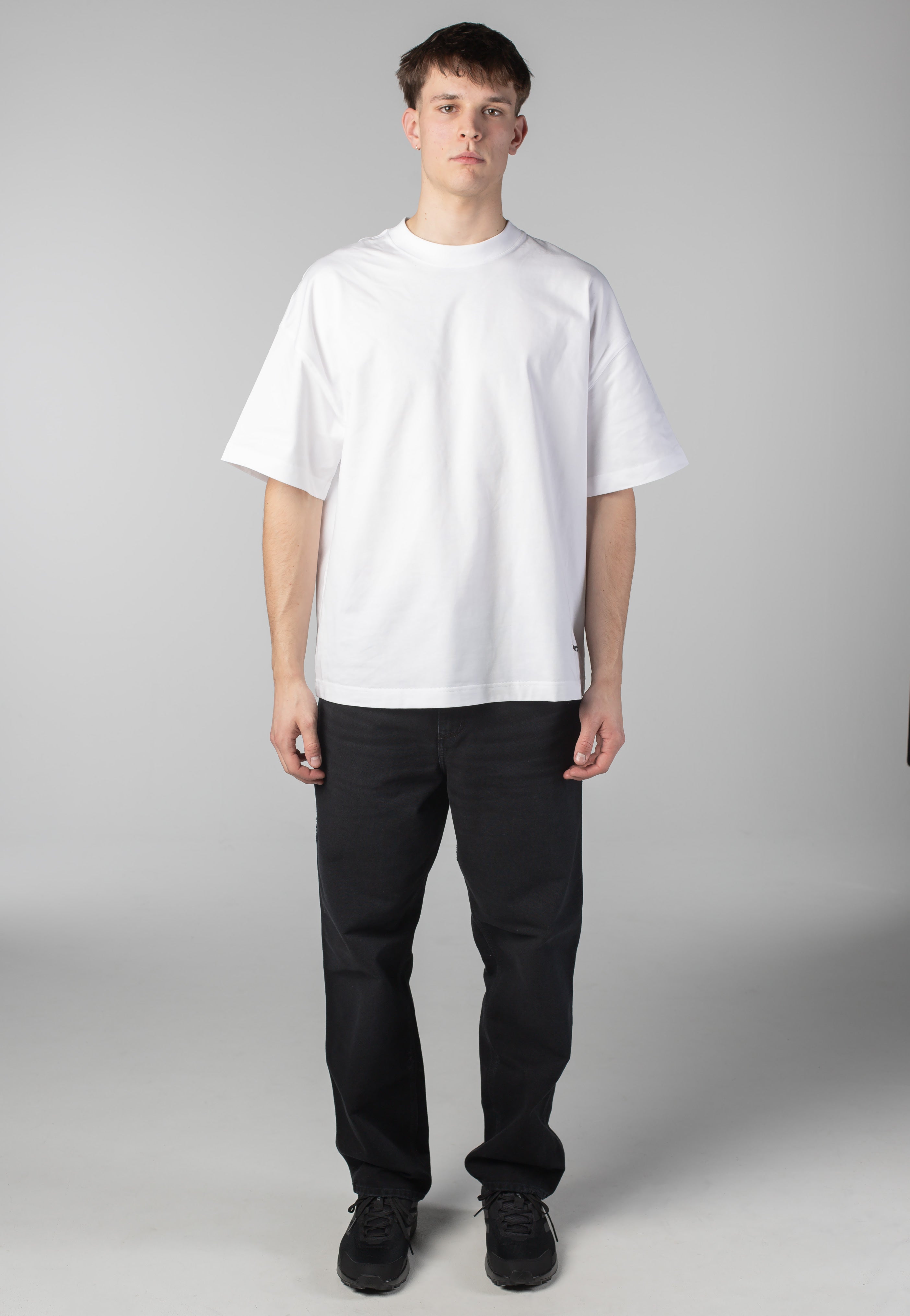 Carhartt WIP - Single Knee Grind Wash Black - Pants | Men-Image