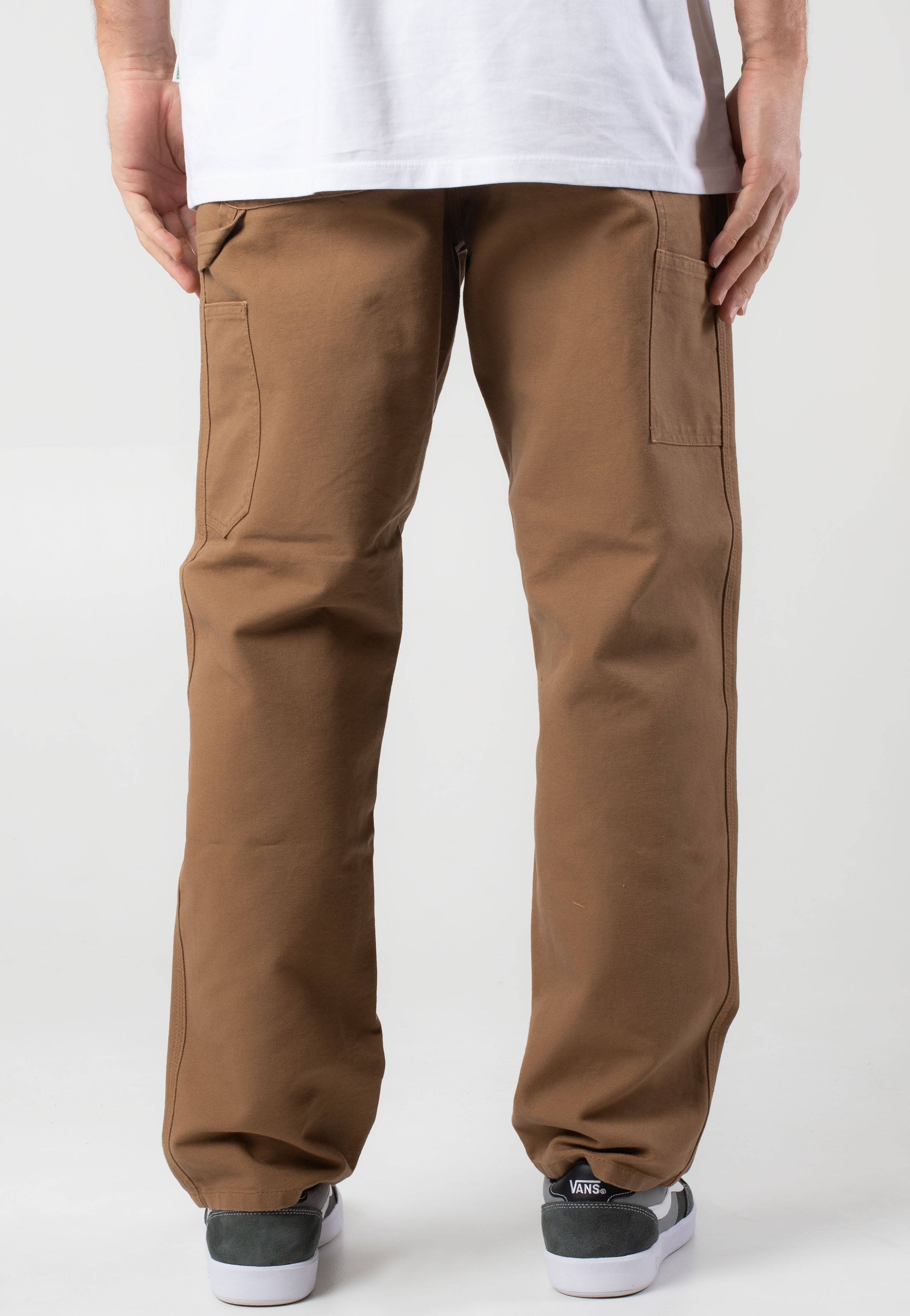 Carhartt WIP - Single Knee Rinsed Hamilton Brown - Pants | Men-Image