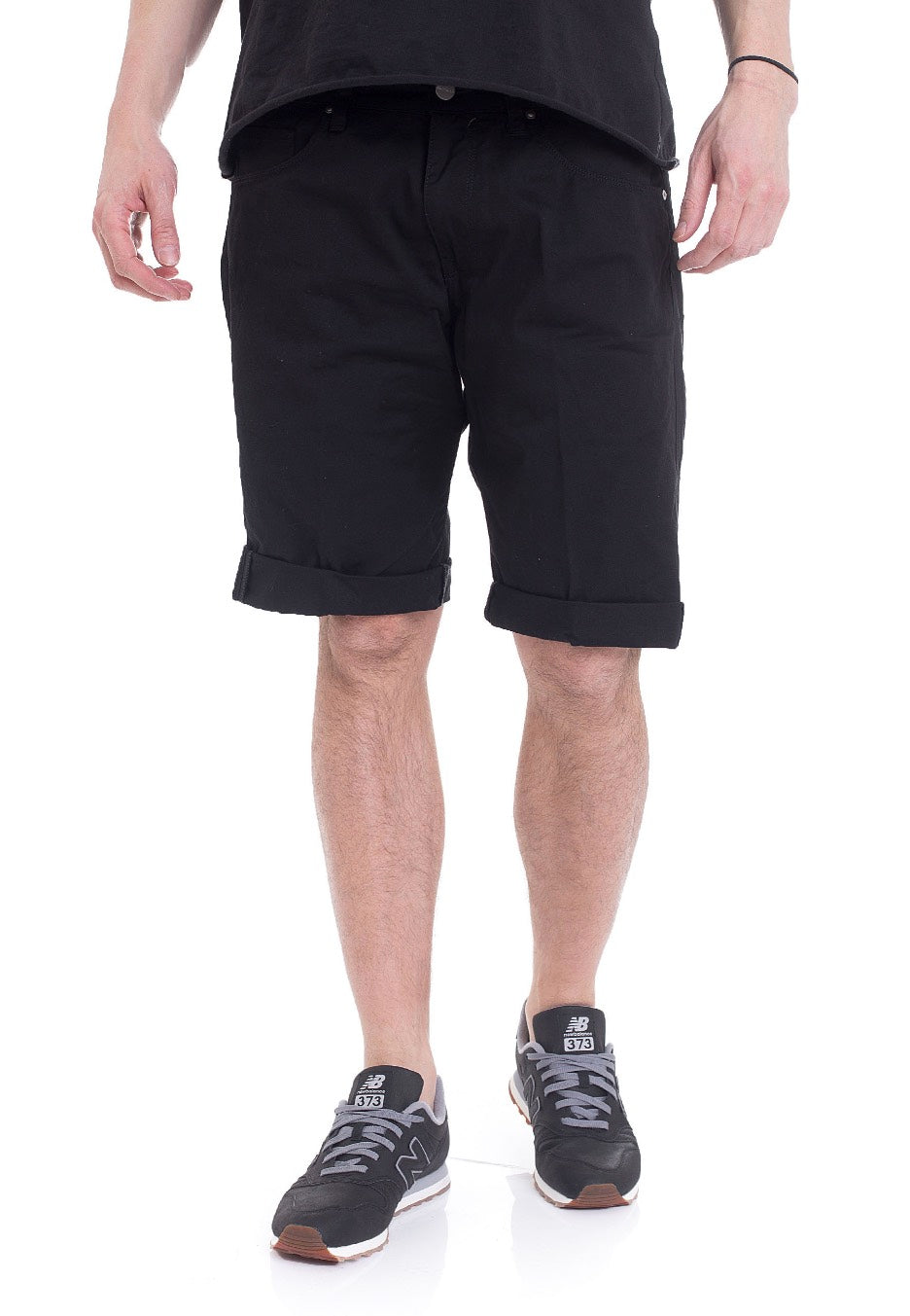 Carhartt WIP - Swell Witchita Black Rinsed - Shorts | Men-Image
