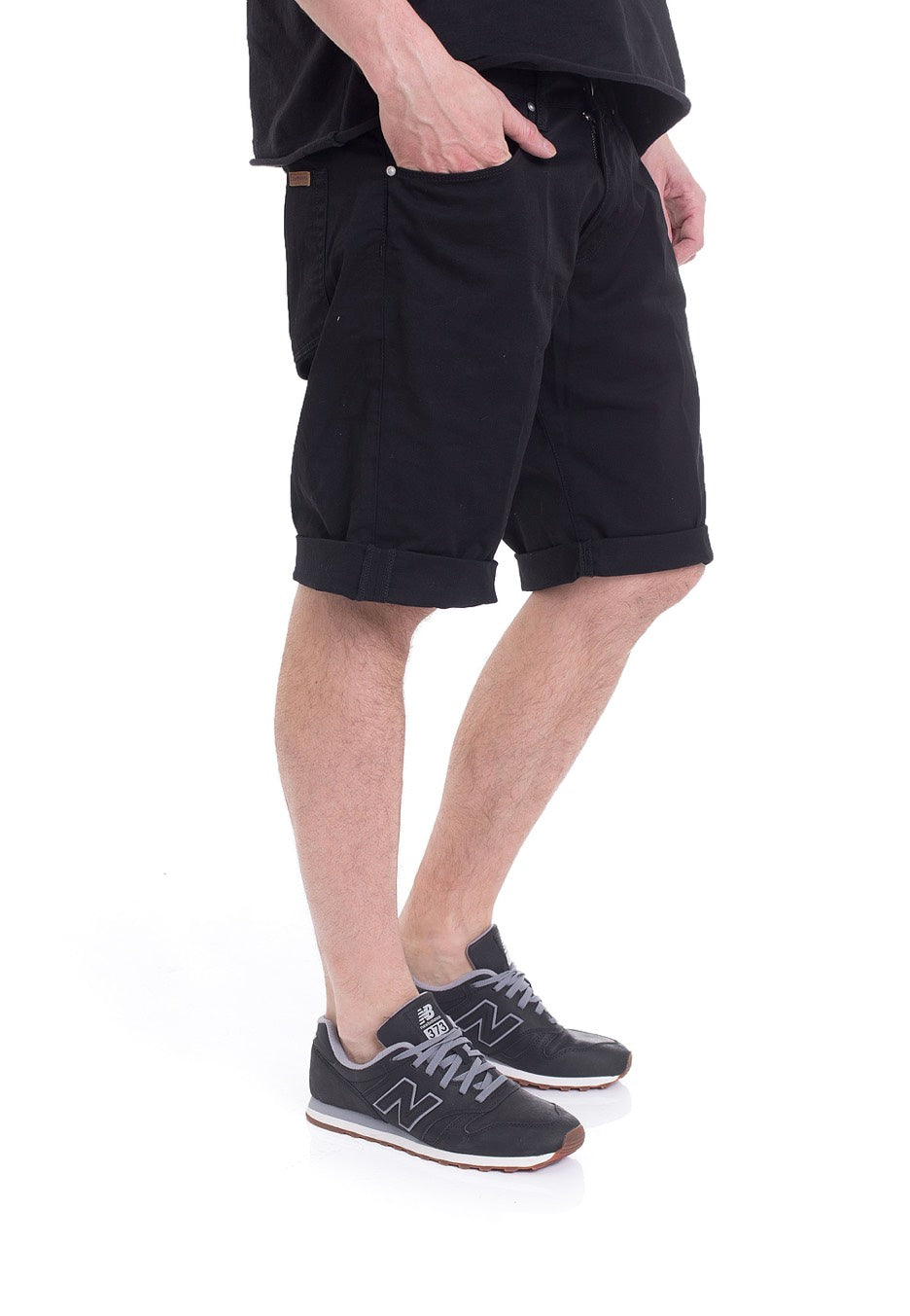 Carhartt WIP - Swell Witchita Black Rinsed - Shorts | Men-Image