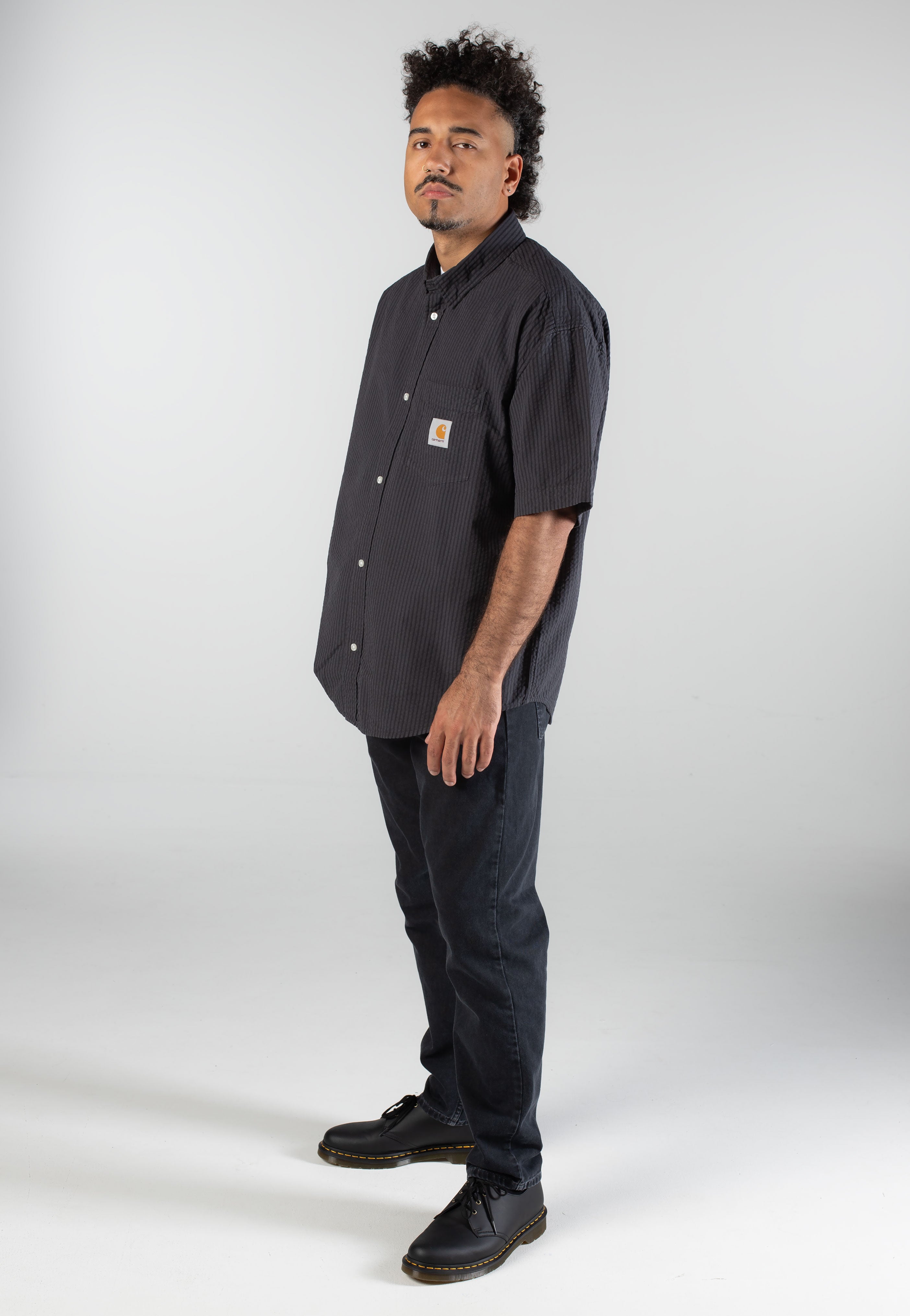 Carhartt WIP - Toland Toland Stripe/Black - Shirt | Men-Image