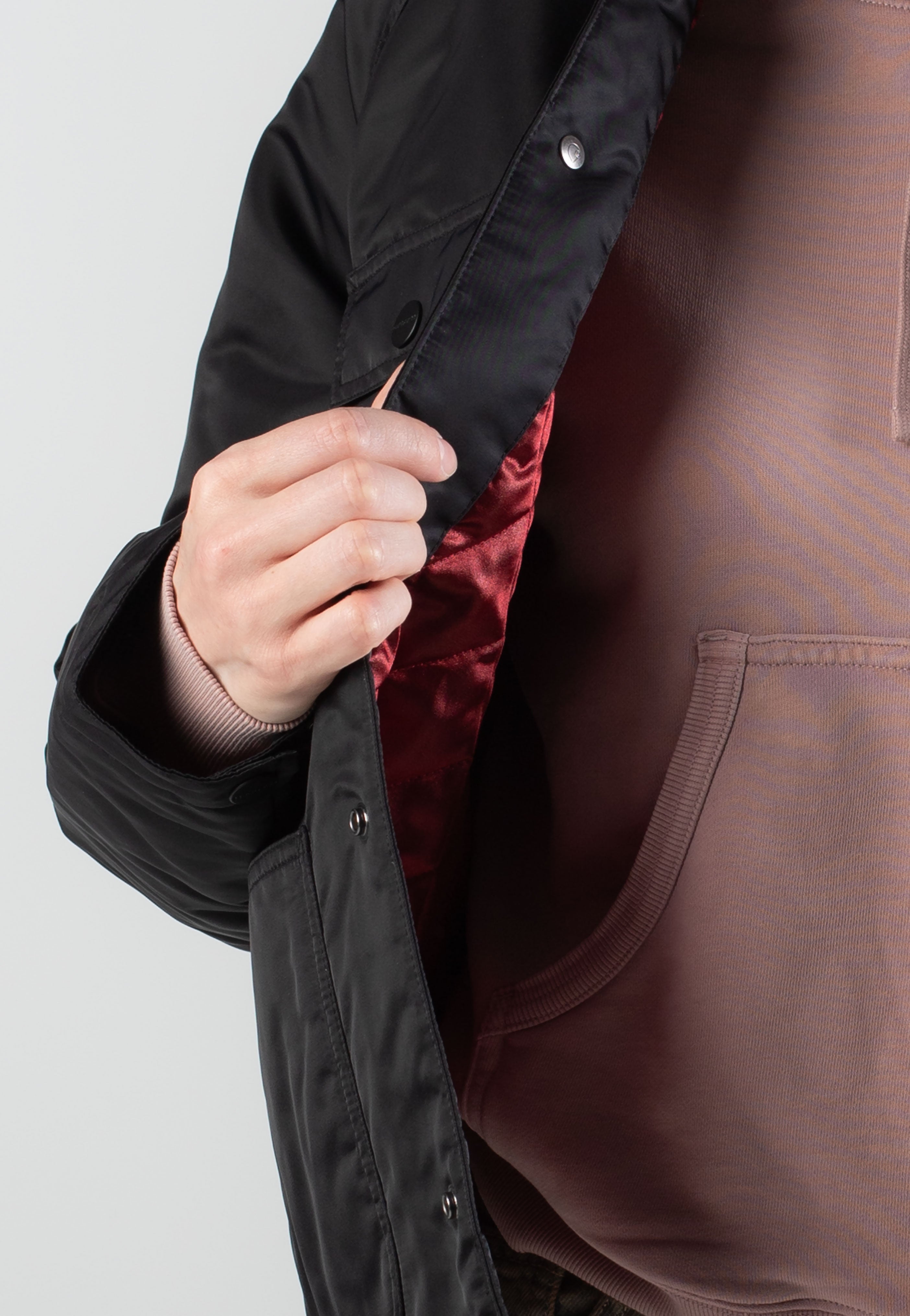 Carhartt WIP - W' Alumni Chore Black/Scarlet - Jacket | Women-Image