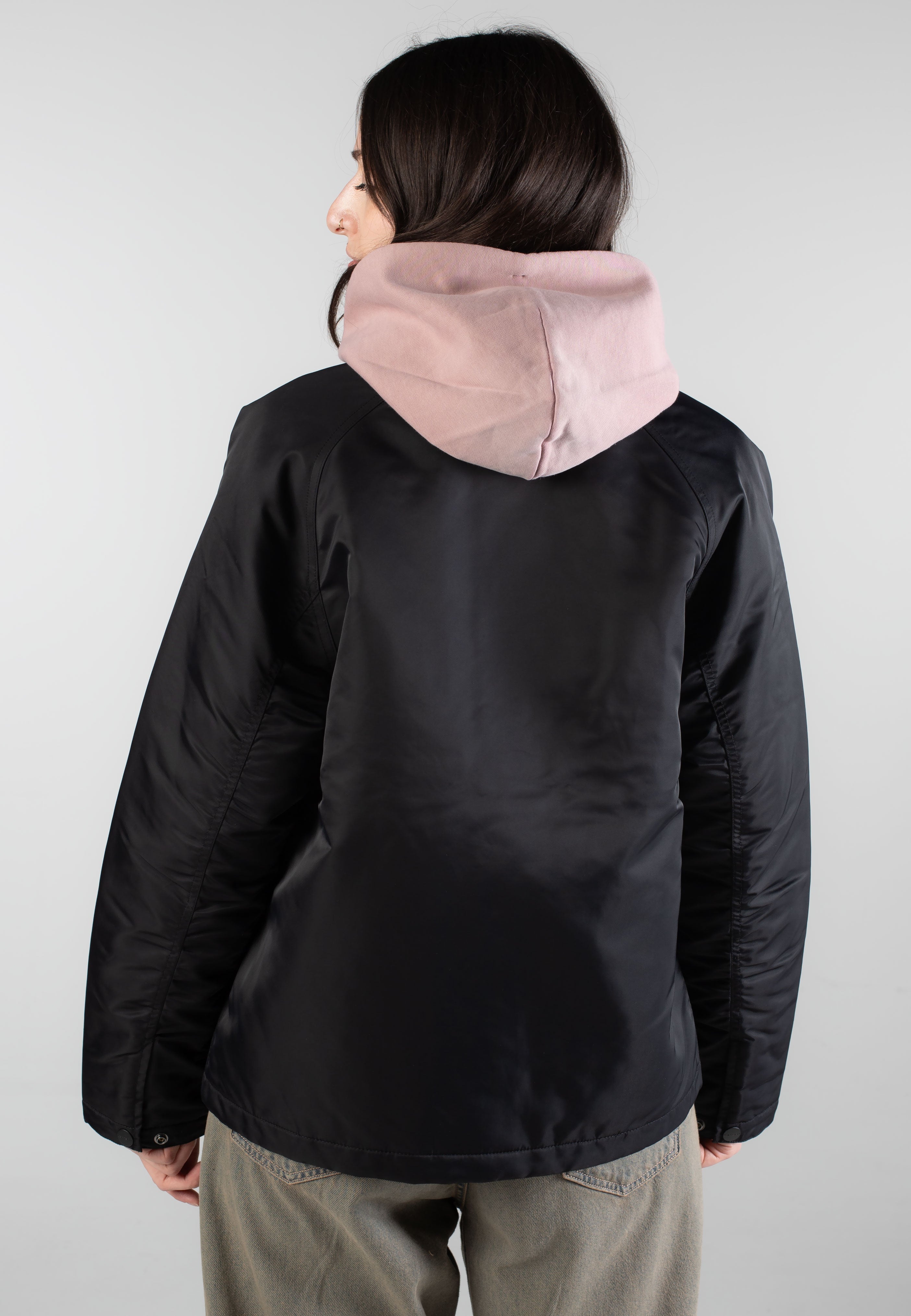 Carhartt WIP - W' Alumni Chore Black/Scarlet - Jacket | Women-Image