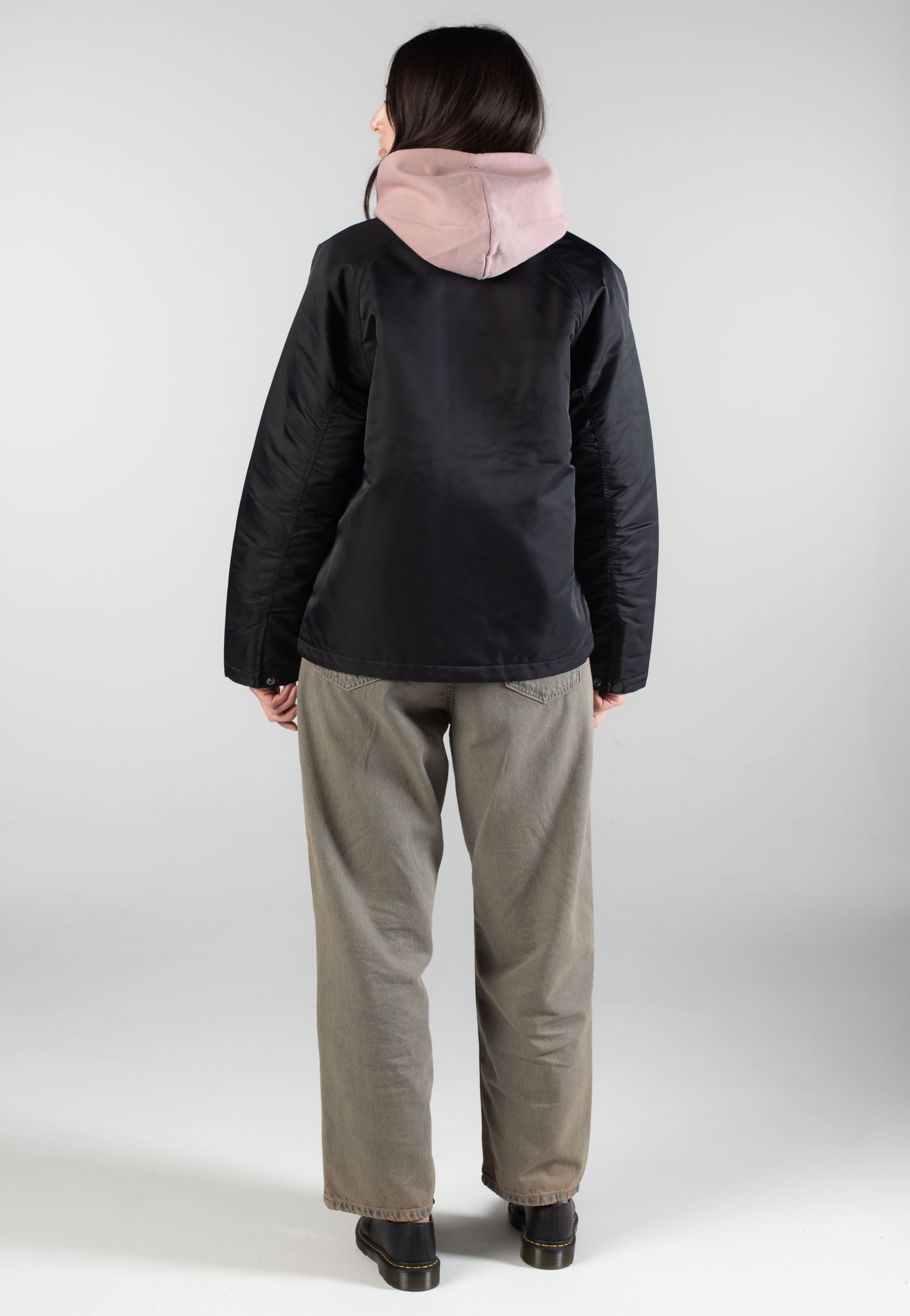 Carhartt WIP - W' Alumni Chore Black/Scarlet - Jacket | Women-Image