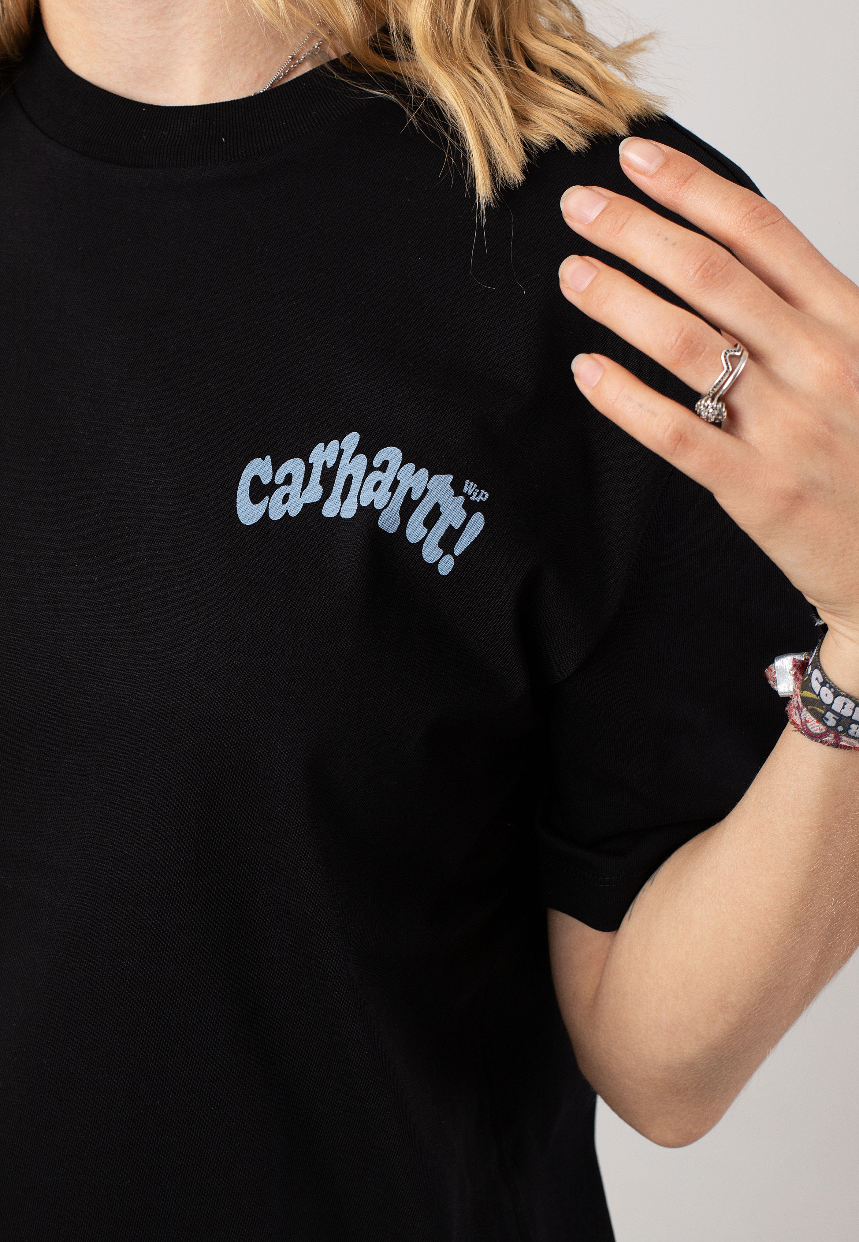 Carhartt WIP - W' Amour Black/Misty Sky - T-Shirt | Women-Image