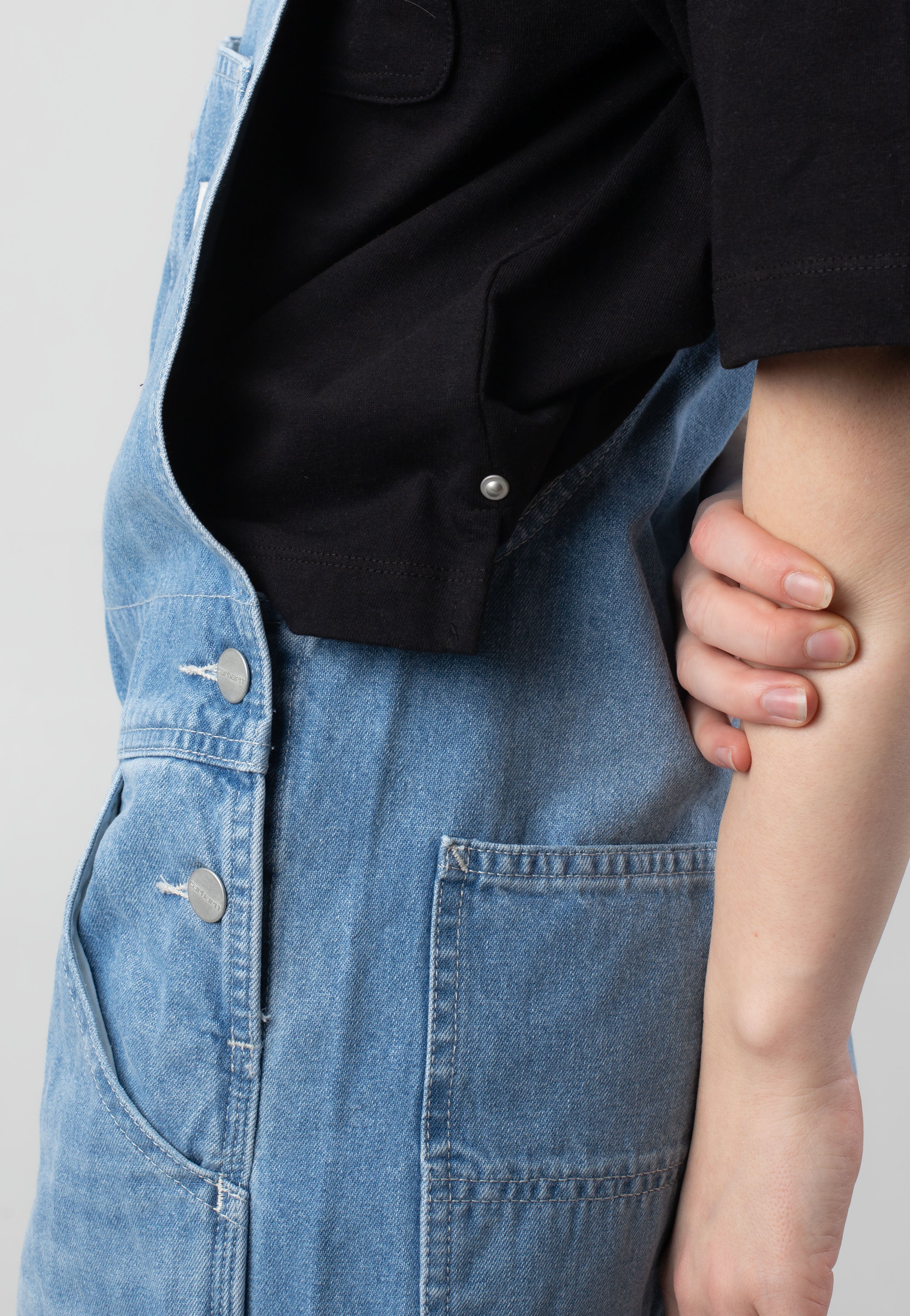 Carhartt WIP - W' Bib Overall Straight Light True Washed Blue - Dungarees | Women-Image