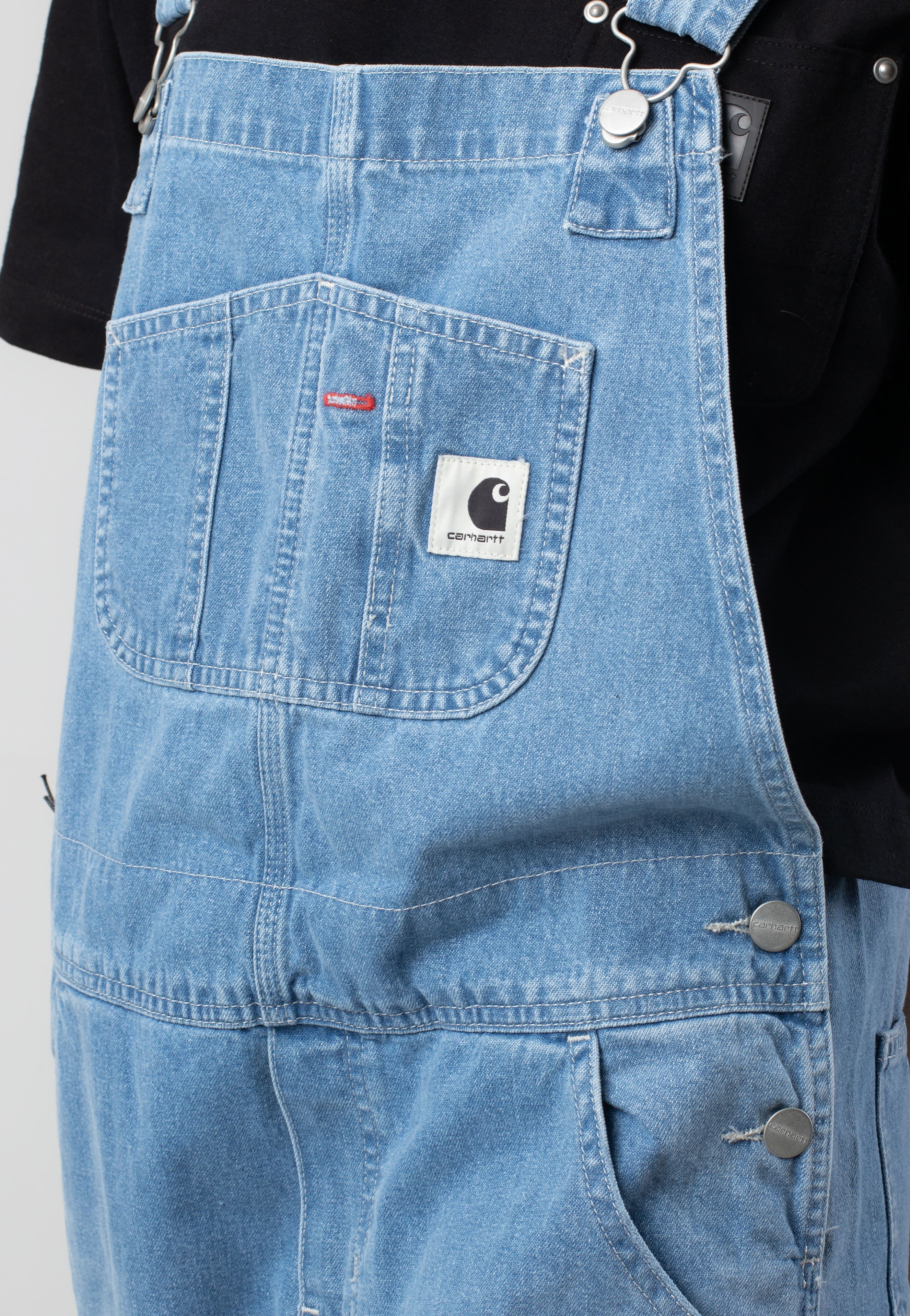 Carhartt WIP - W' Bib Overall Straight Light True Washed Blue - Dungarees | Women-Image