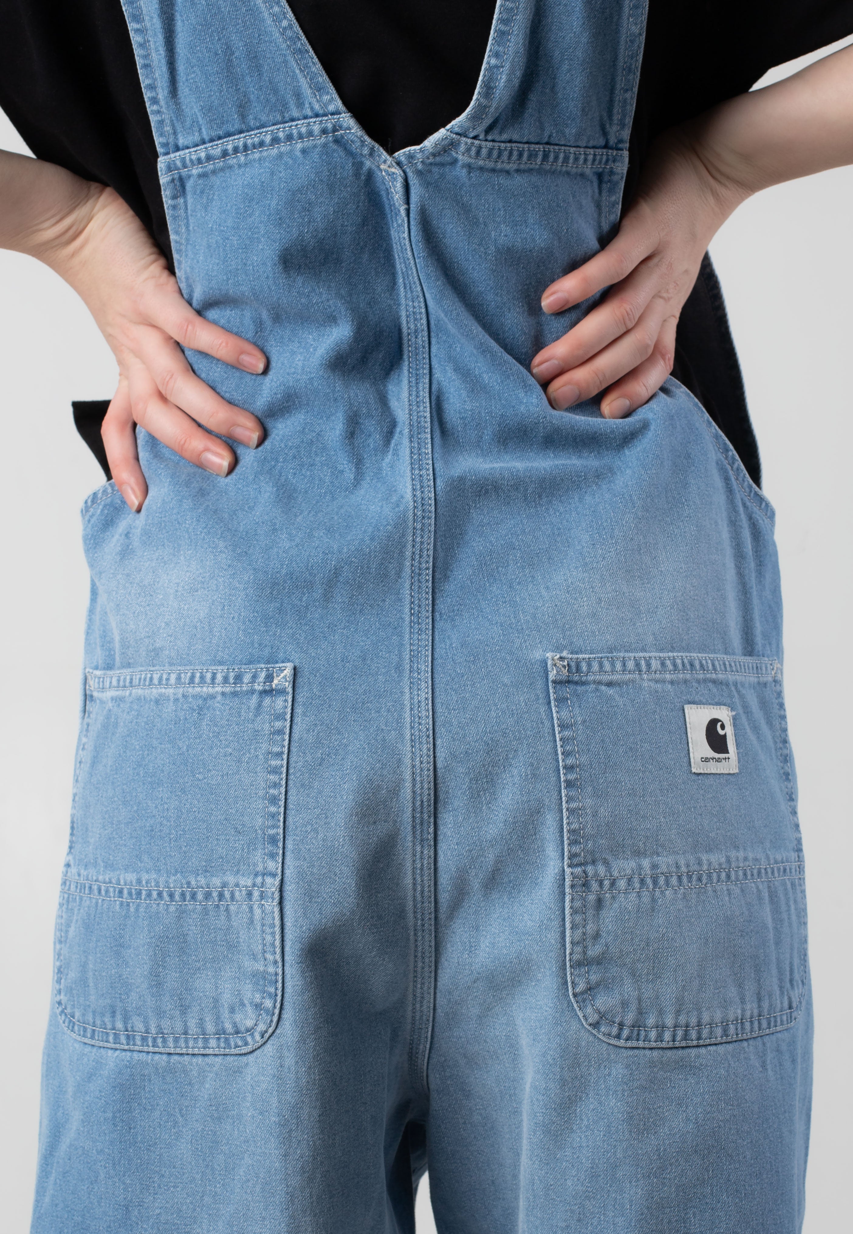 Carhartt WIP - W' Bib Overall Straight Light True Washed Blue - Dungarees | Women-Image