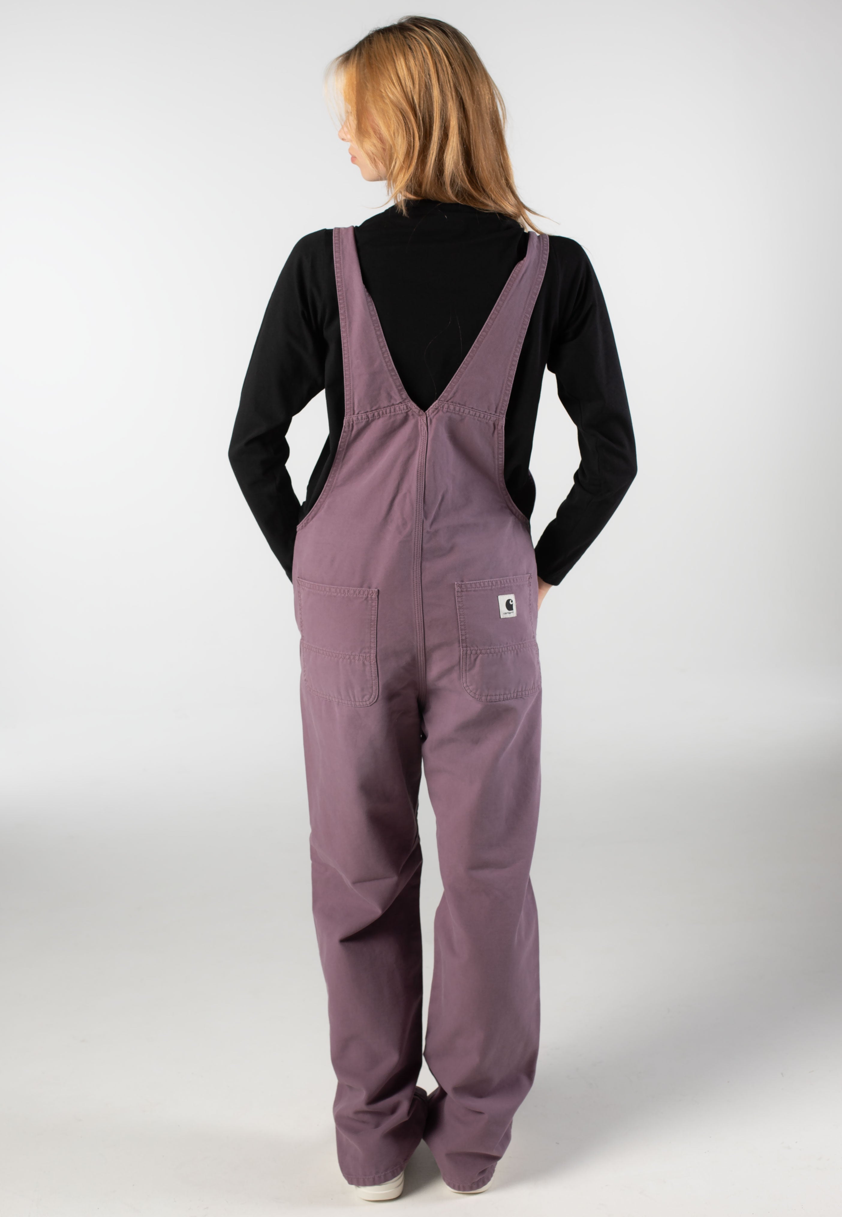 Carhartt WIP - W' Bib Overall Straight Stone Canvas Phlox