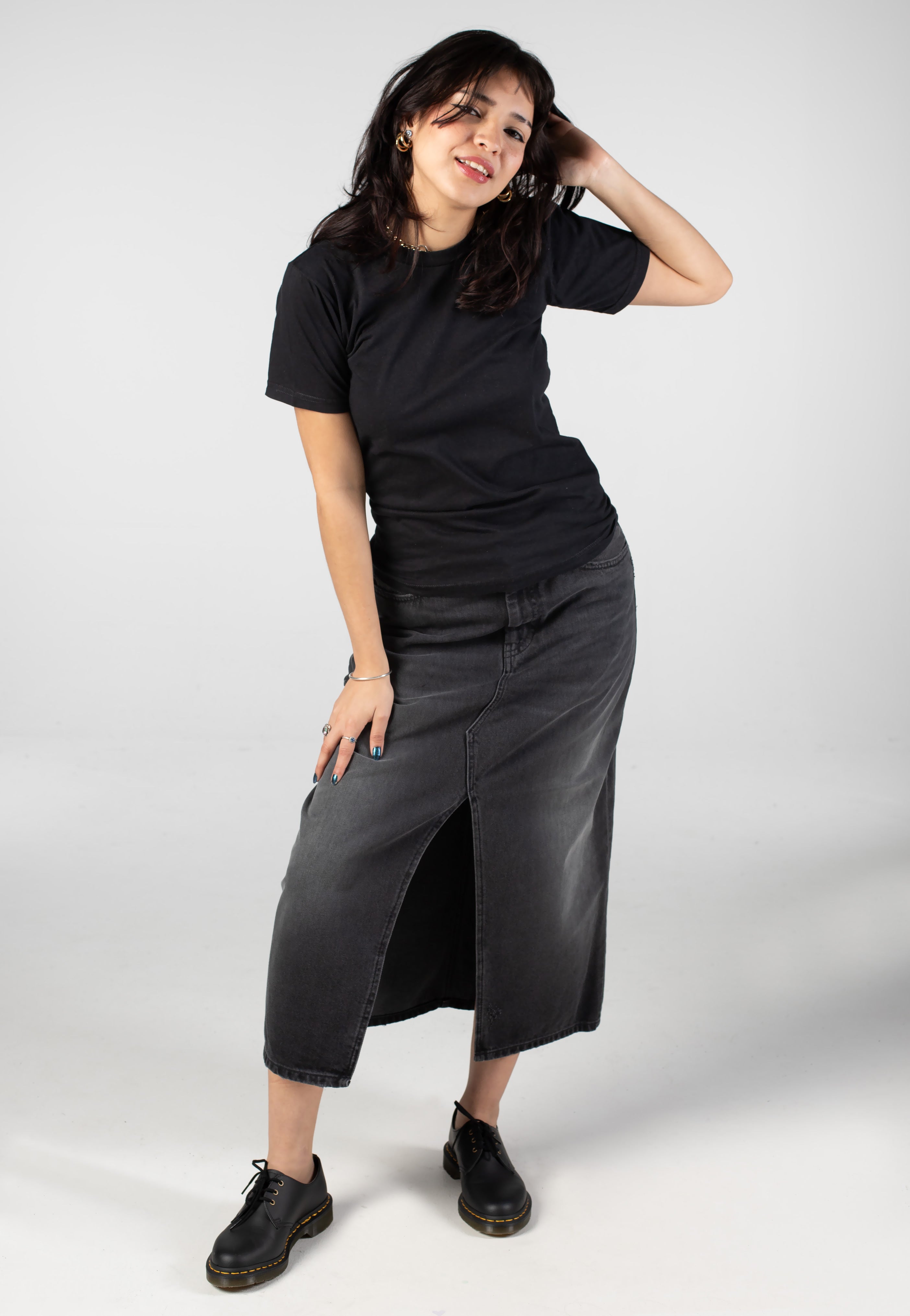 Carhartt WIP - W' Brandon Grind Wash Black - Skirt | Women-Image