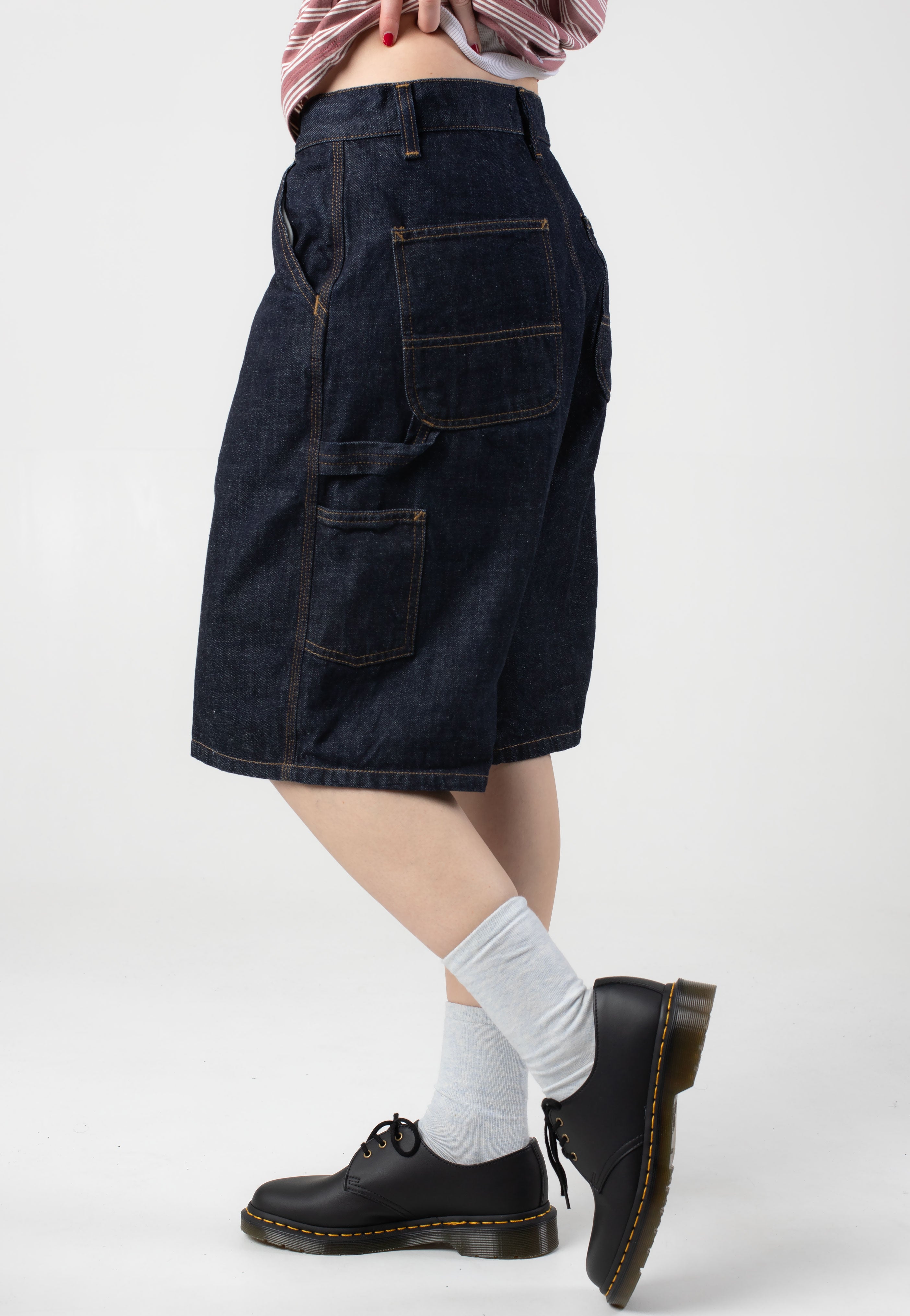 W' Brandon Single Knee Rinsed Blue - Shorts