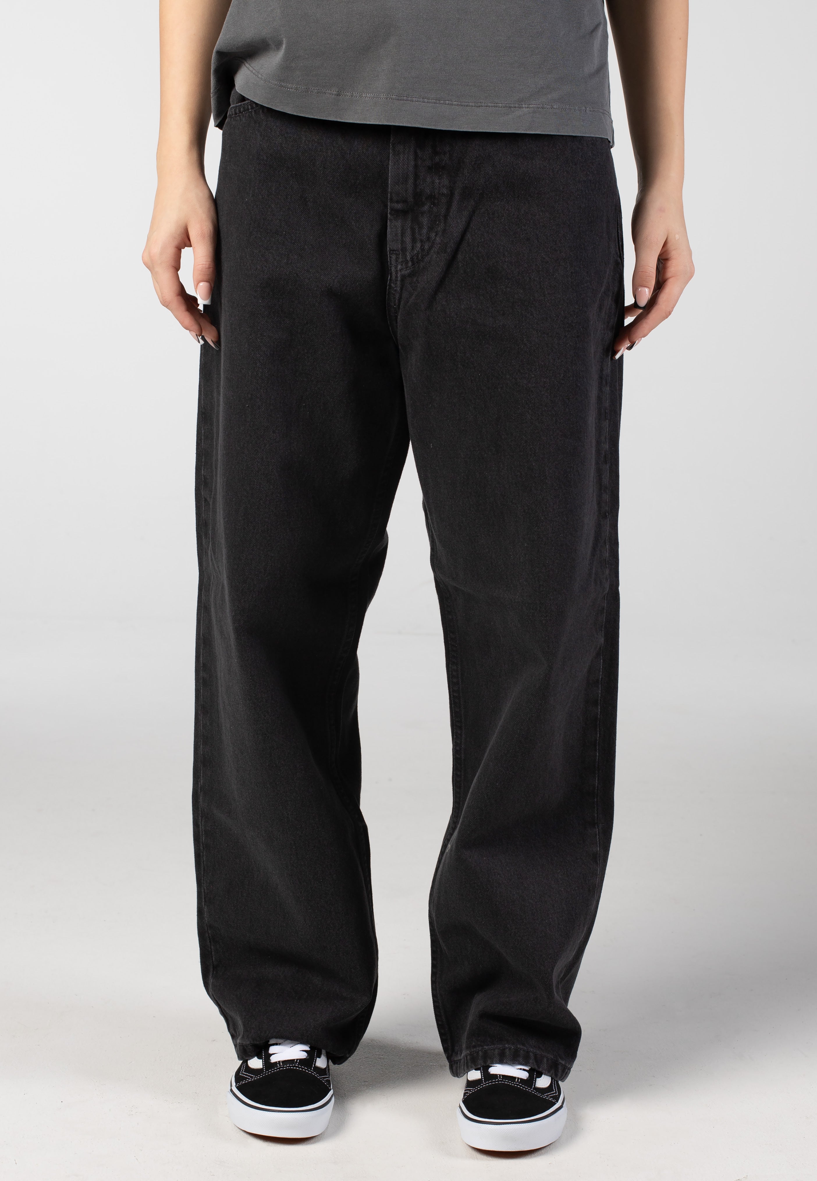 Carhartt WIP - W' Brandon Stone Washed Black - Pants
