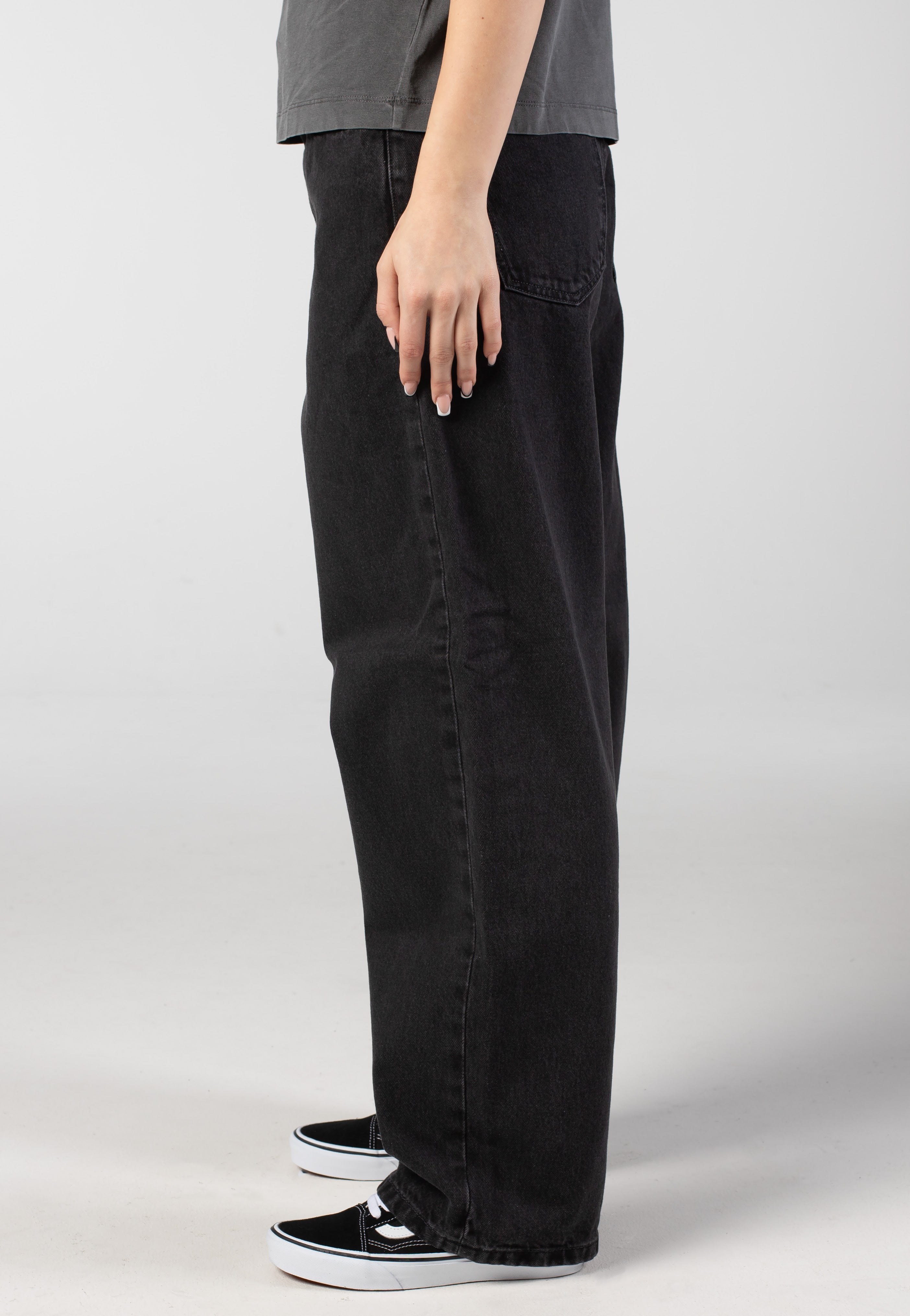 Carhartt WIP - W' Brandon Stone Washed Black - Pants | Women-Image