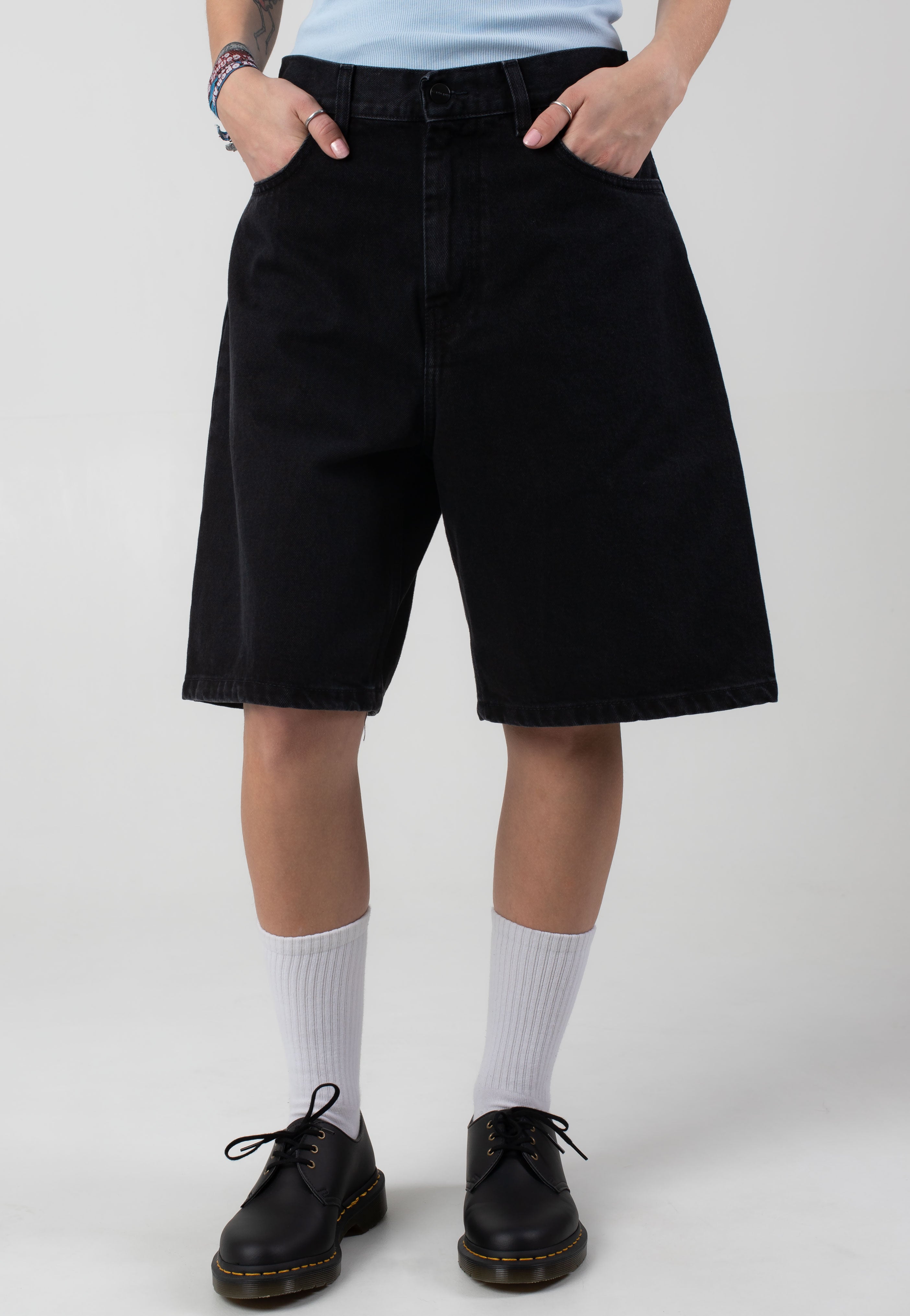 Carhartt WIP - W' Brandon Stone Washed Black - Shorts | Women-Image